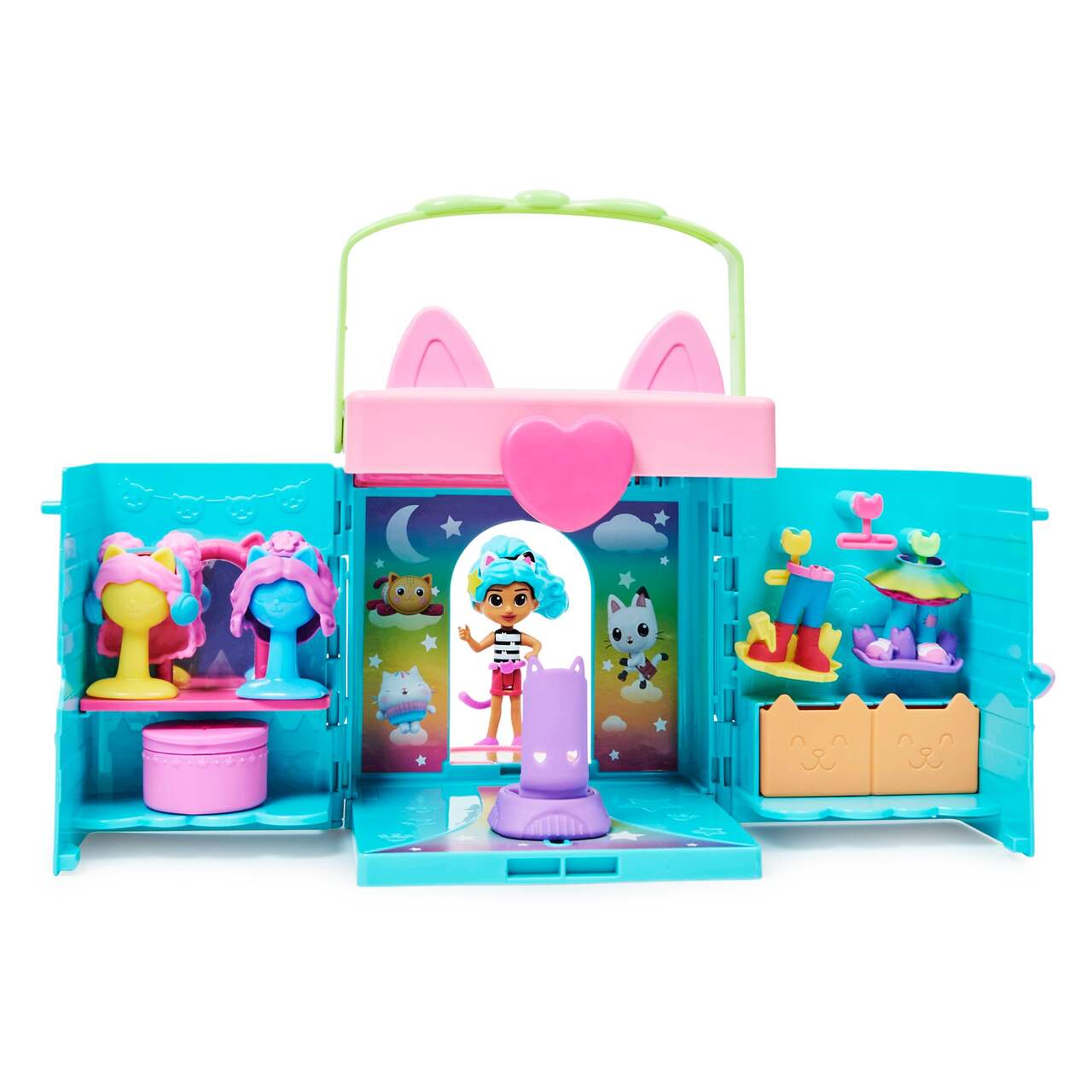 Gabby's Dollhouse, Coffret Art Studio avec 2 figurines jouets, 2  accessoires, boîte surprise et meuble, jouets pour enfants à partir de 3 ans