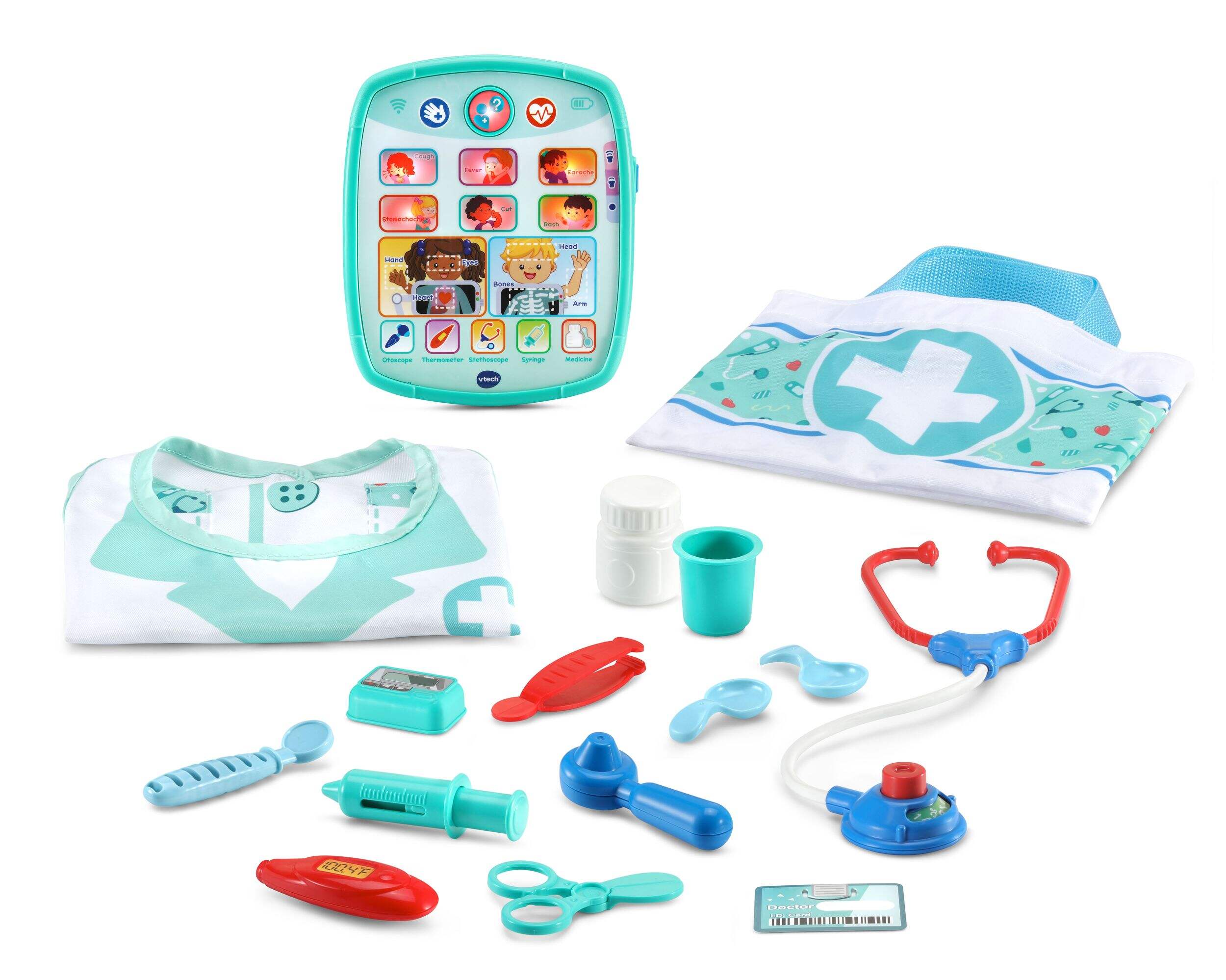 VTech Smart Chart Medical Kit, English, Ages 2+ Front_Three_Fourths_Angled_Left