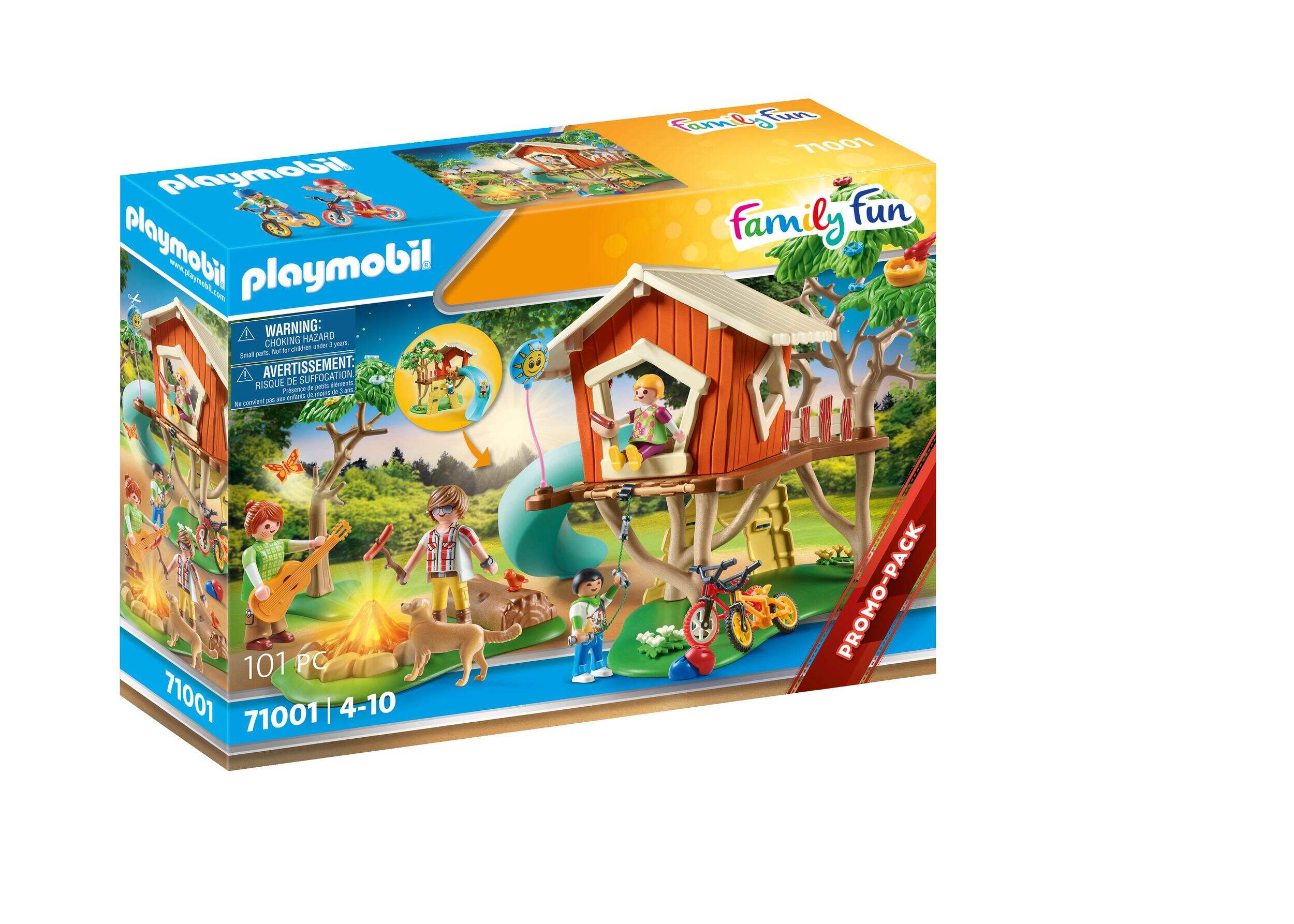 Playmobil Adventures of Ayuma Adventure Treehouse with Slide Front_Angled_Right