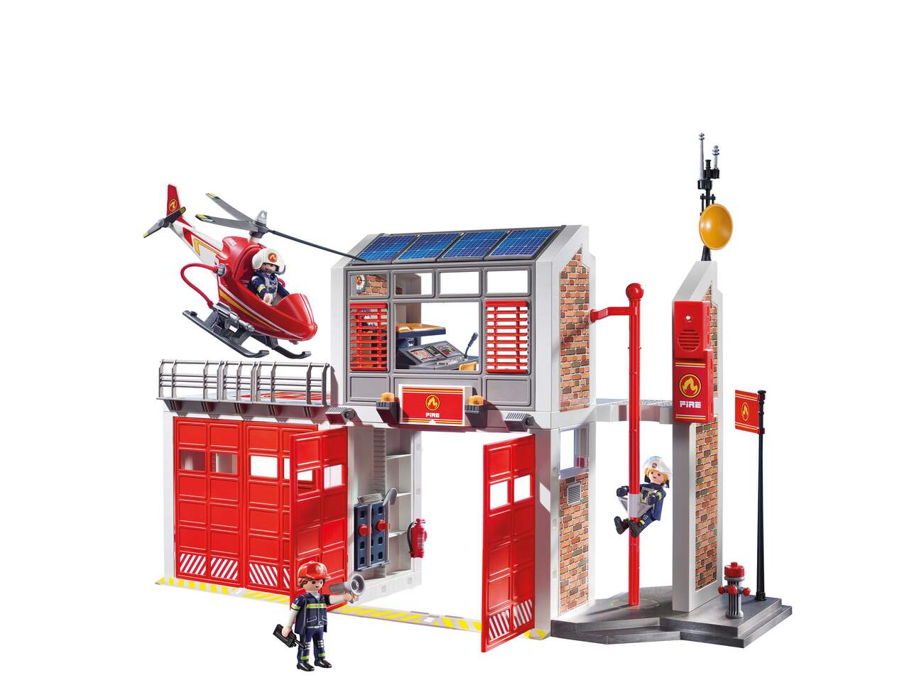 Playmobil *** **** pas cher, Caserne de pompiers transportable