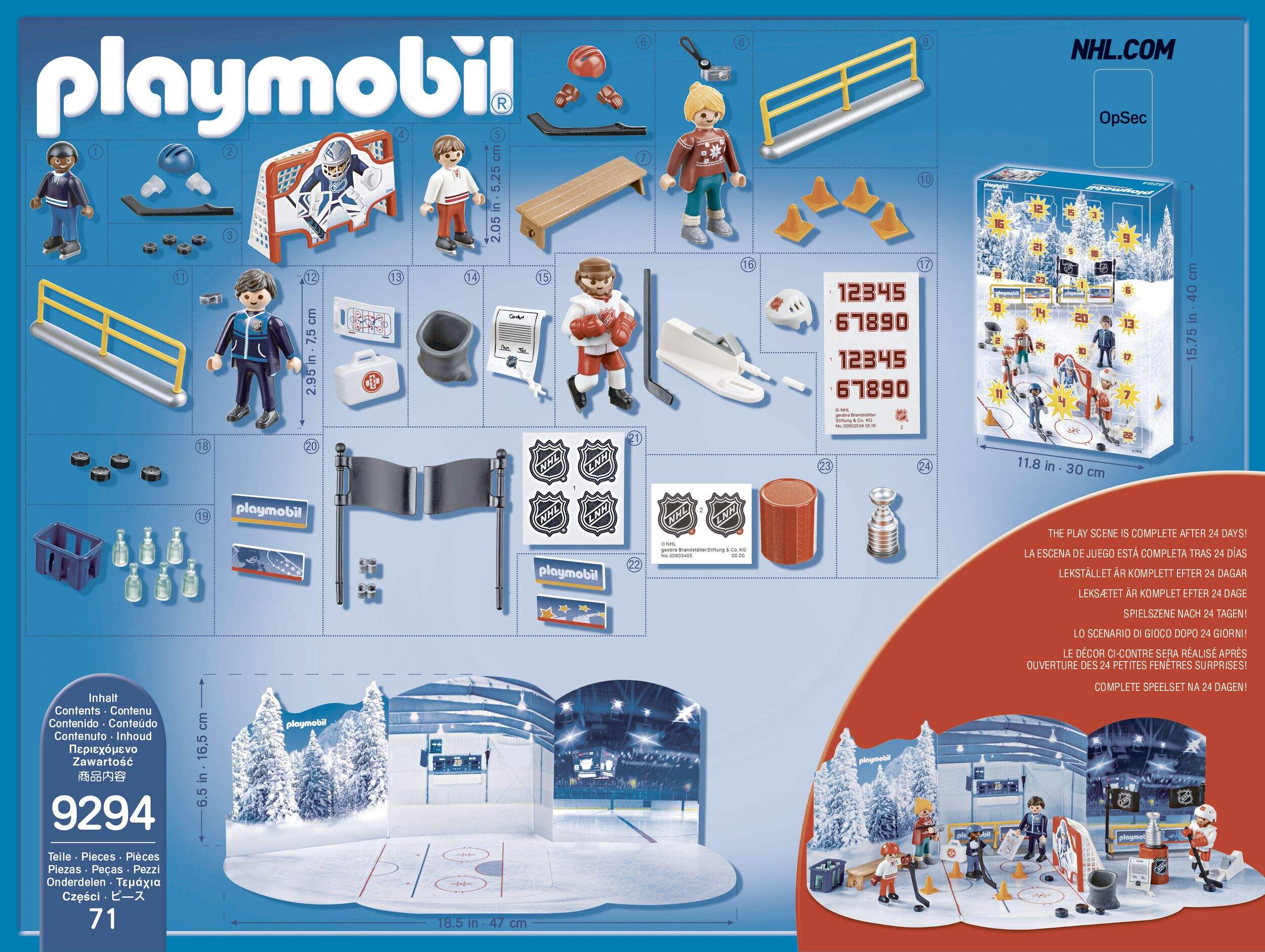 Playmobil NHL Advent Calendar Canadian Tire