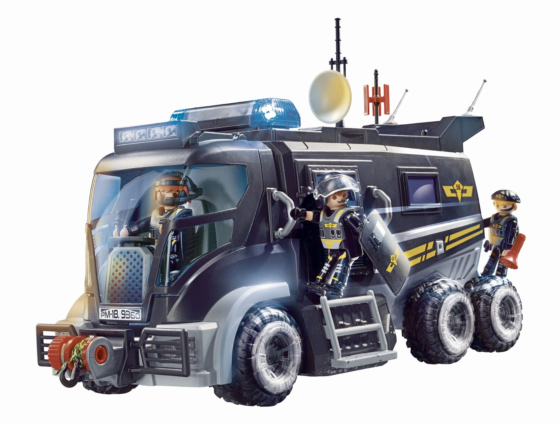 playmobil camion transport poubelle de verre