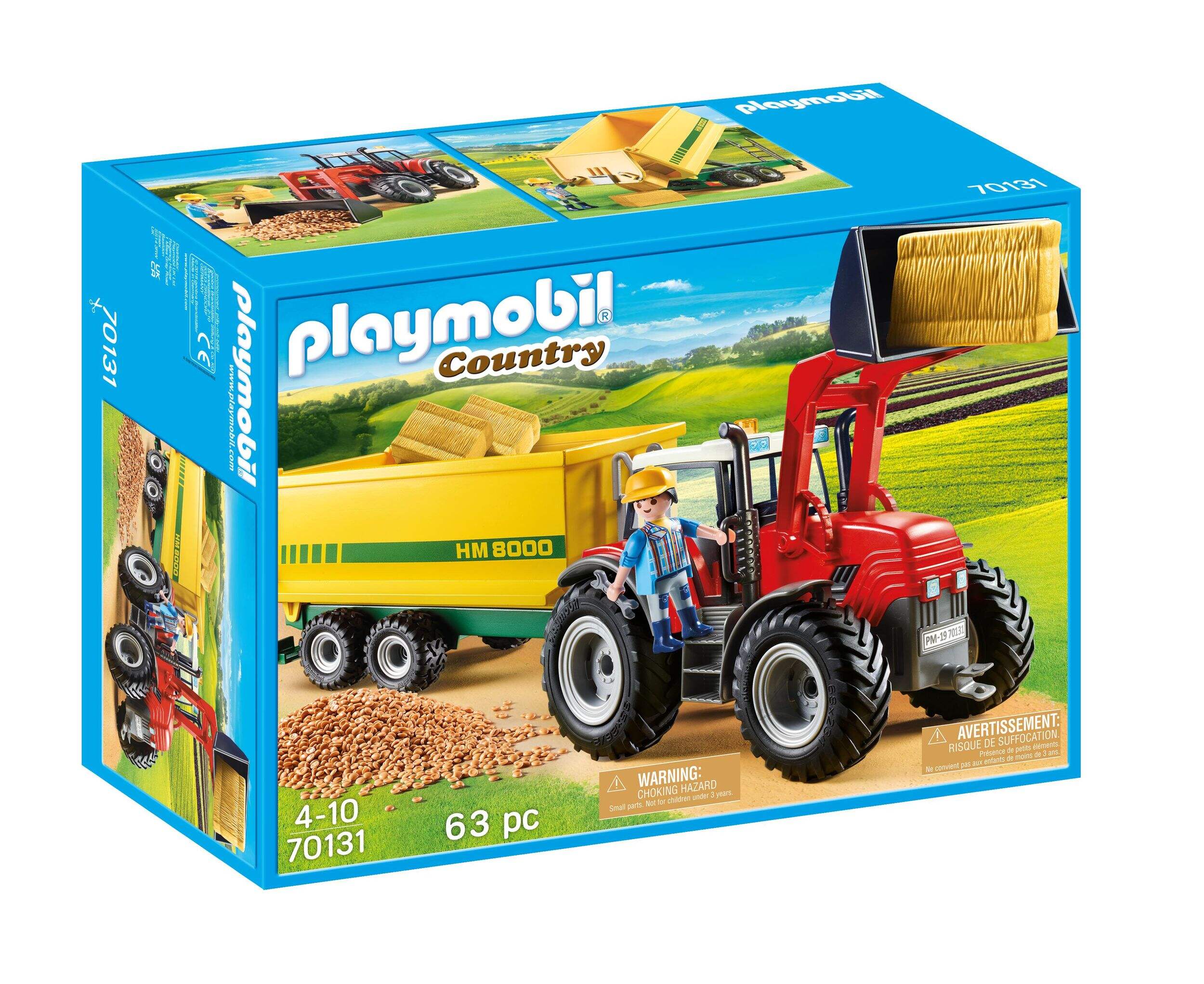 Tracteur avec remorque Playmobil, 4 ans et plus Front_Three_Fourths_Angled_Right