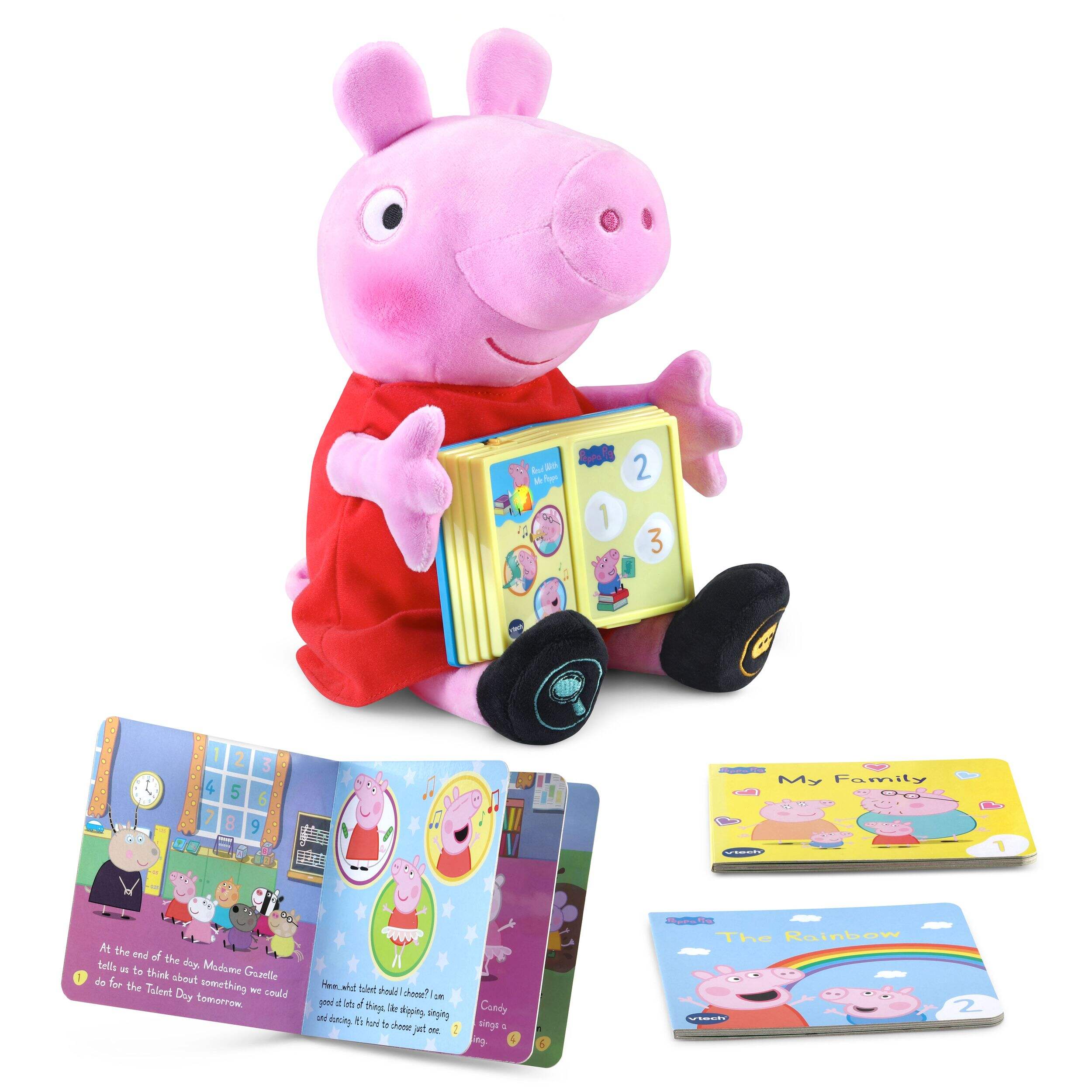 Ensemble de lecture VTech Peppa Pig Read With Me, anglais, 7 ans et plus Composite_or_Mixed
