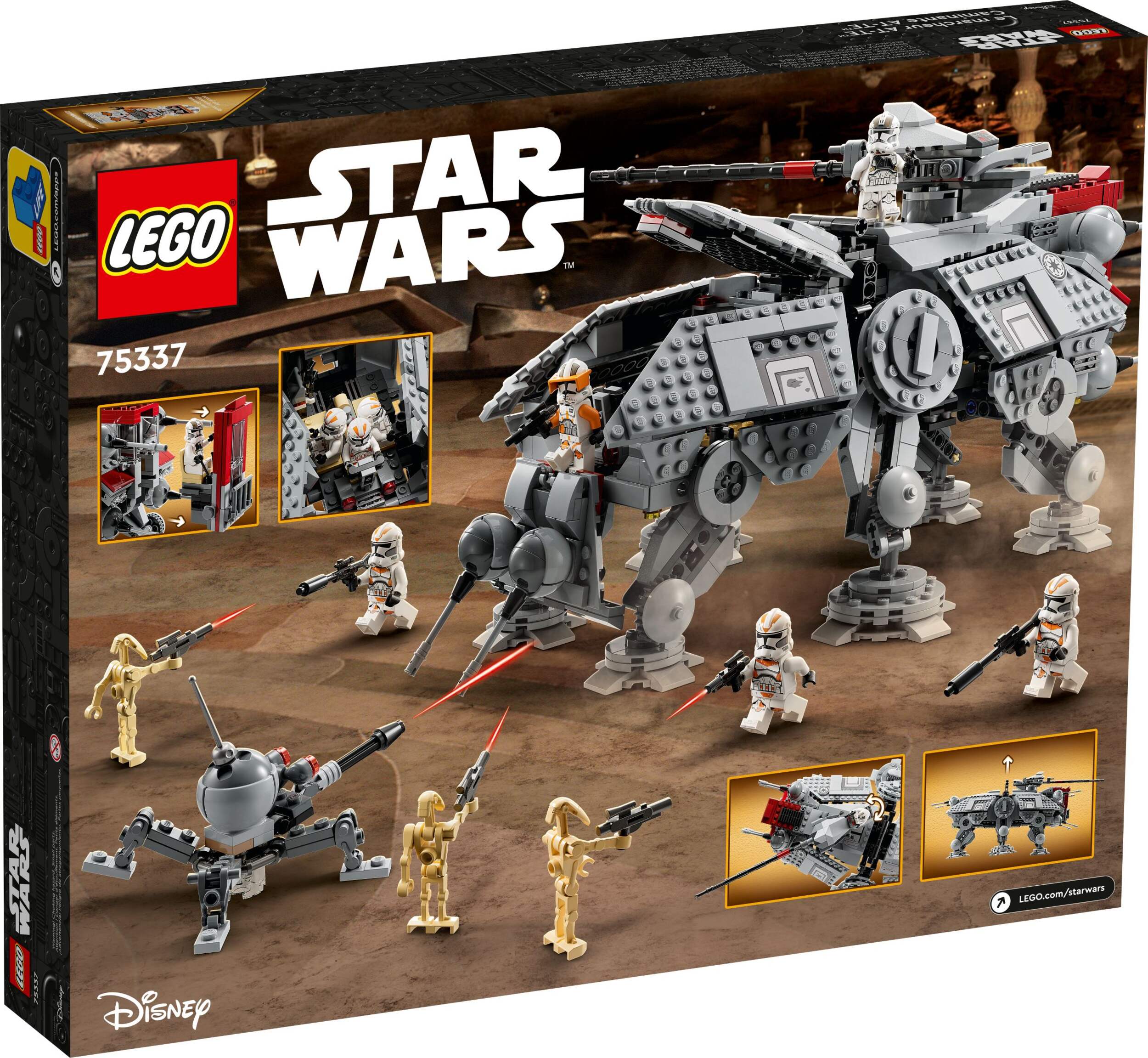 LEGO® Star Wars™ AT-TE™ Walker - 75337, 1092-pcs, Ages 9+ Front_Angled_Right