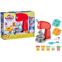 Play Doh Kitchen Creations Magical Mixer Playset with Non-Toxic Compound Cans, 10-oz, Bilingual, Ages 3+ Composite_or_Mixed