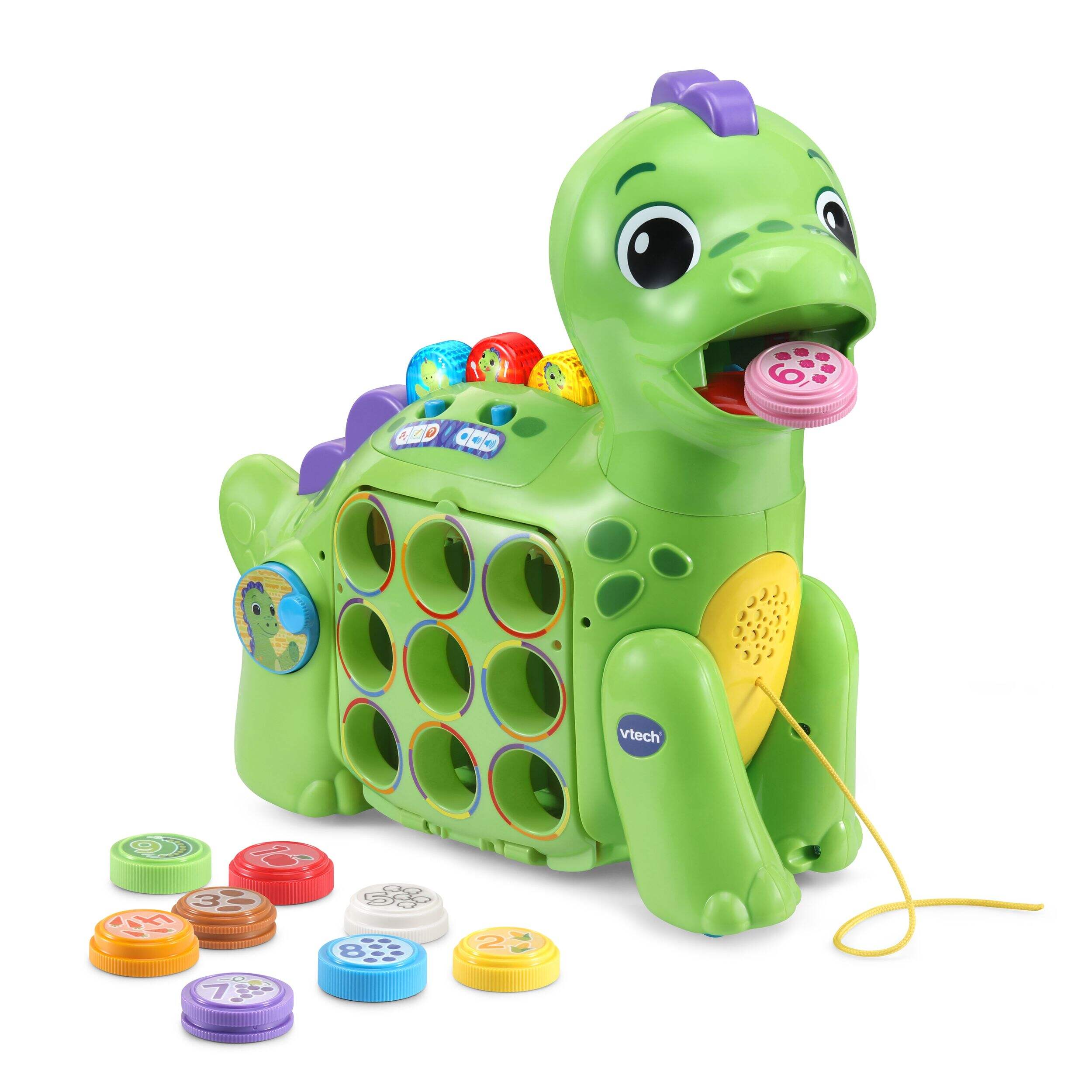 VTech Chompers the Number Dino, English Front_Three_Fourths_Angled_Left