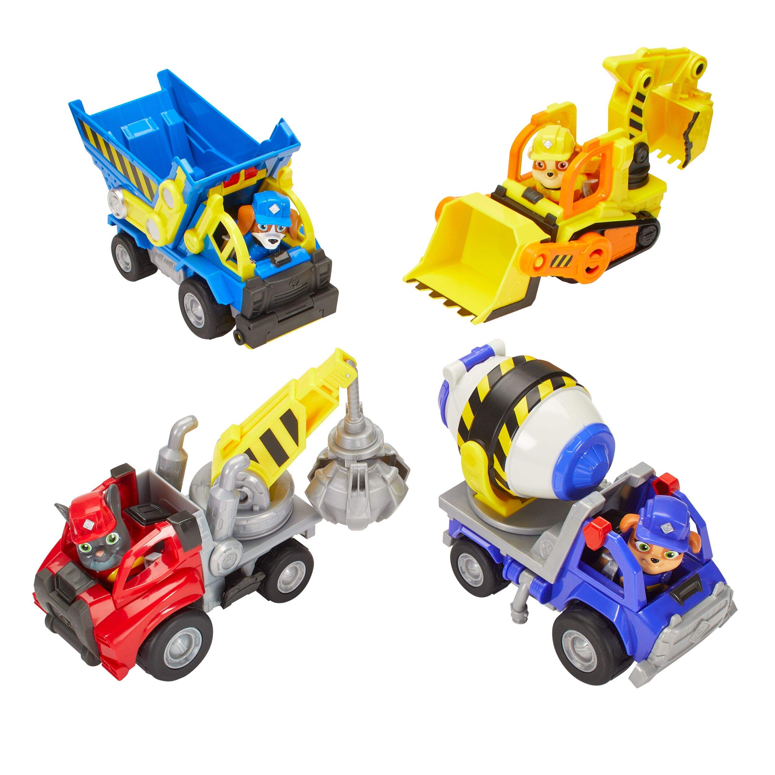 Rubble & Crew Core Vehicle Toy 4 piece Ast Composite_or_Mixed