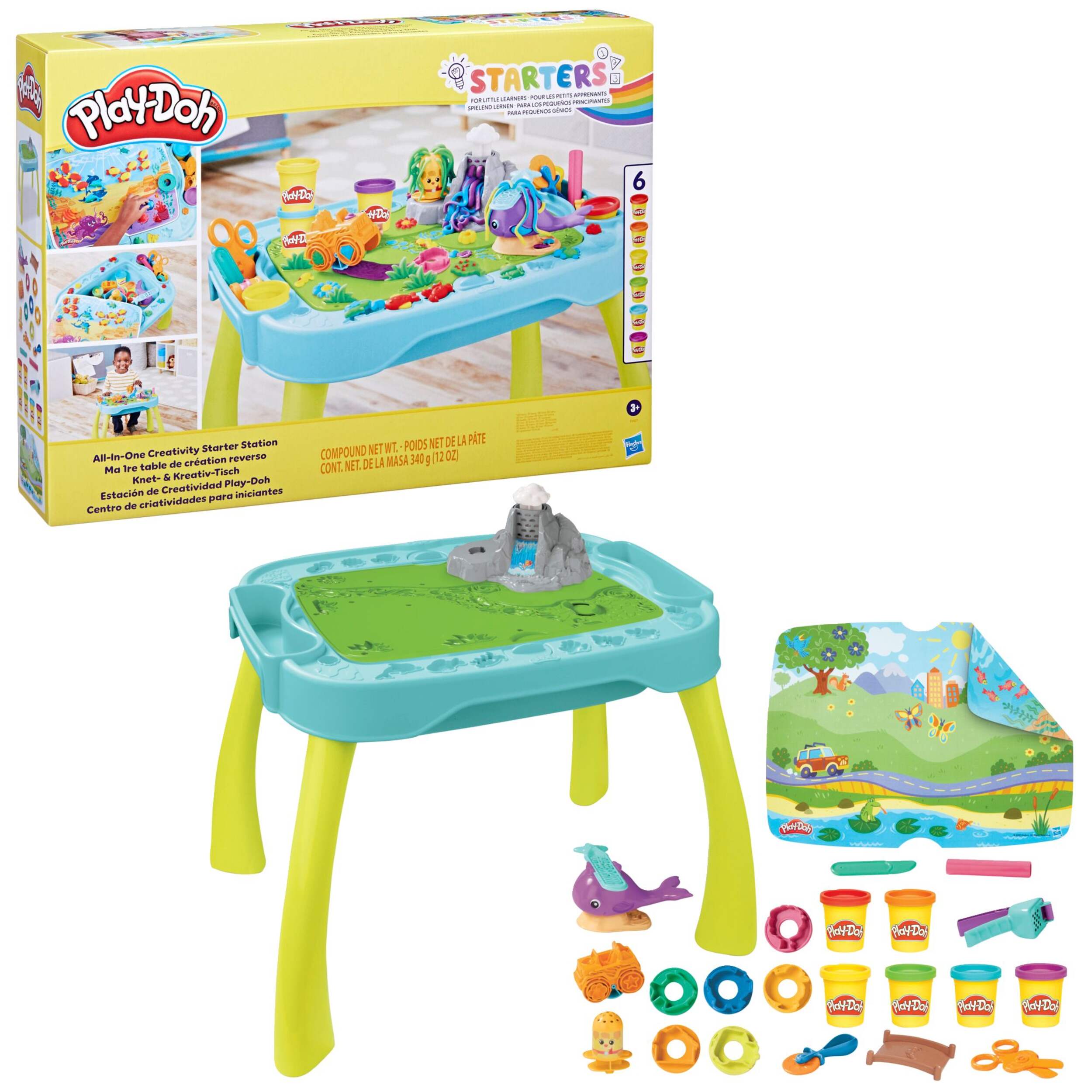 Play-Doh 2-in-1 Creativity Starter Station, Ages 3+ Composite_or_Mixed