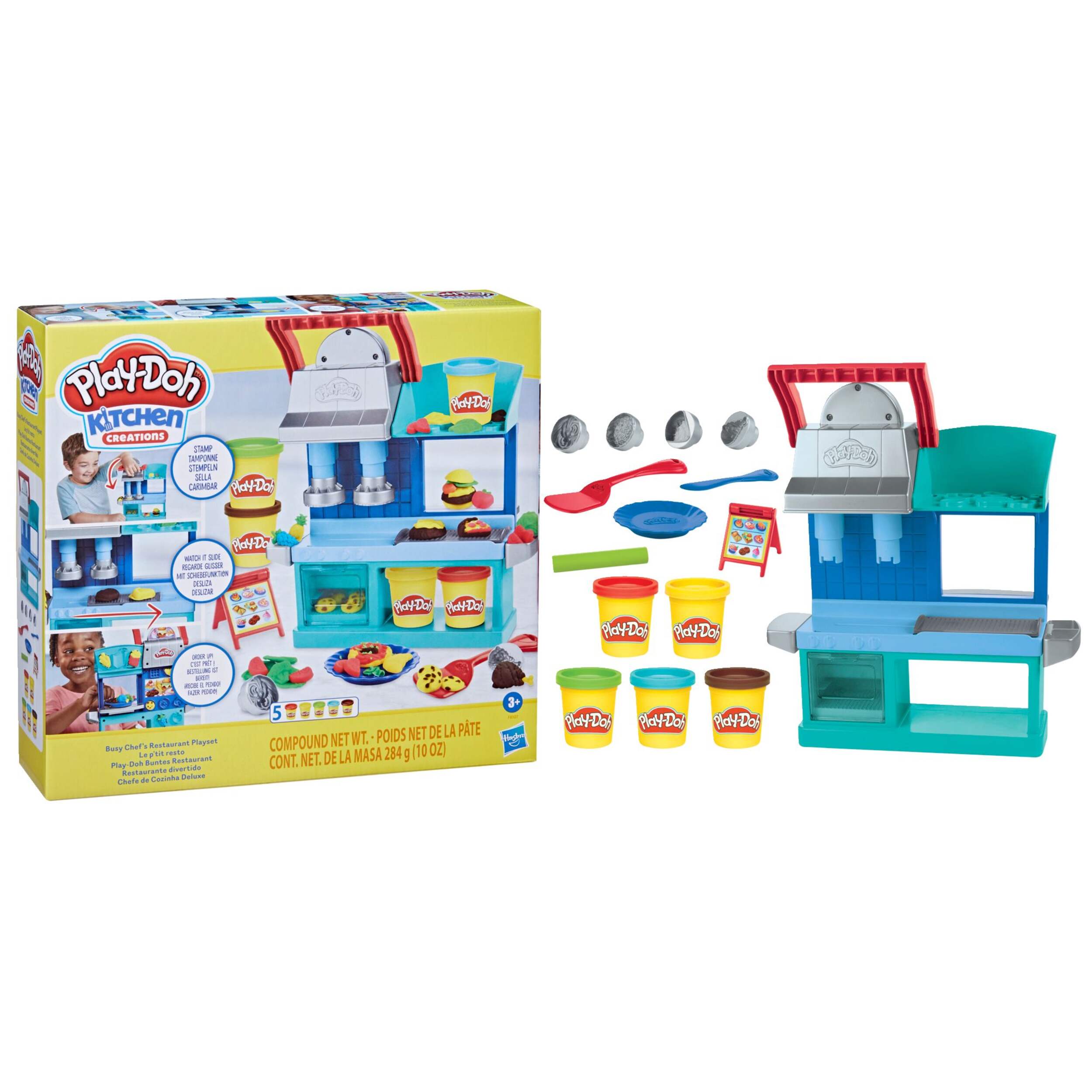 Play-Doh Busy Chef's Restaurant 2-Sided Playset Composite_or_Mixed