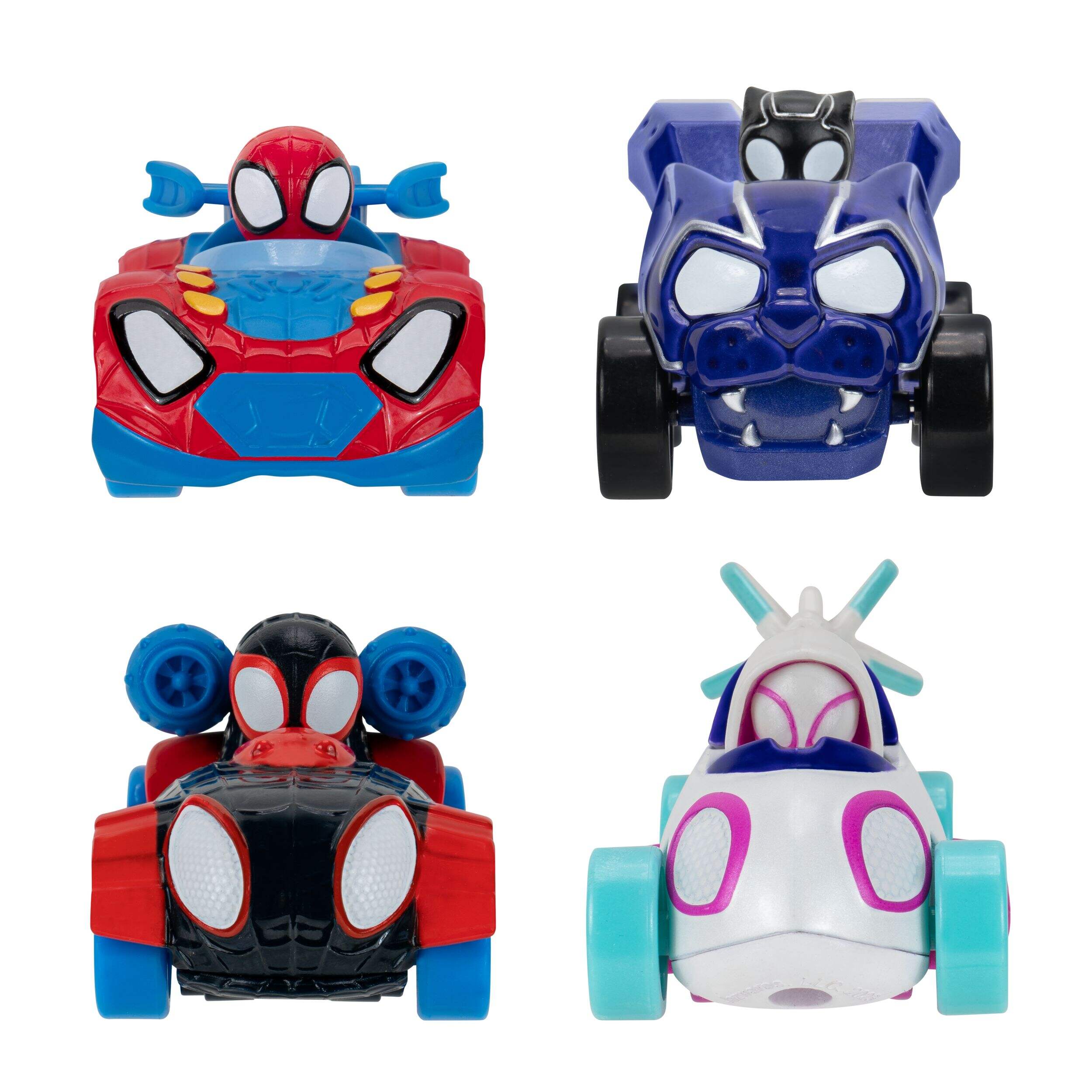 Véhicules lumineux Marvel Spidey et ses amis extraordinaires, paq. 4 Front_Flat