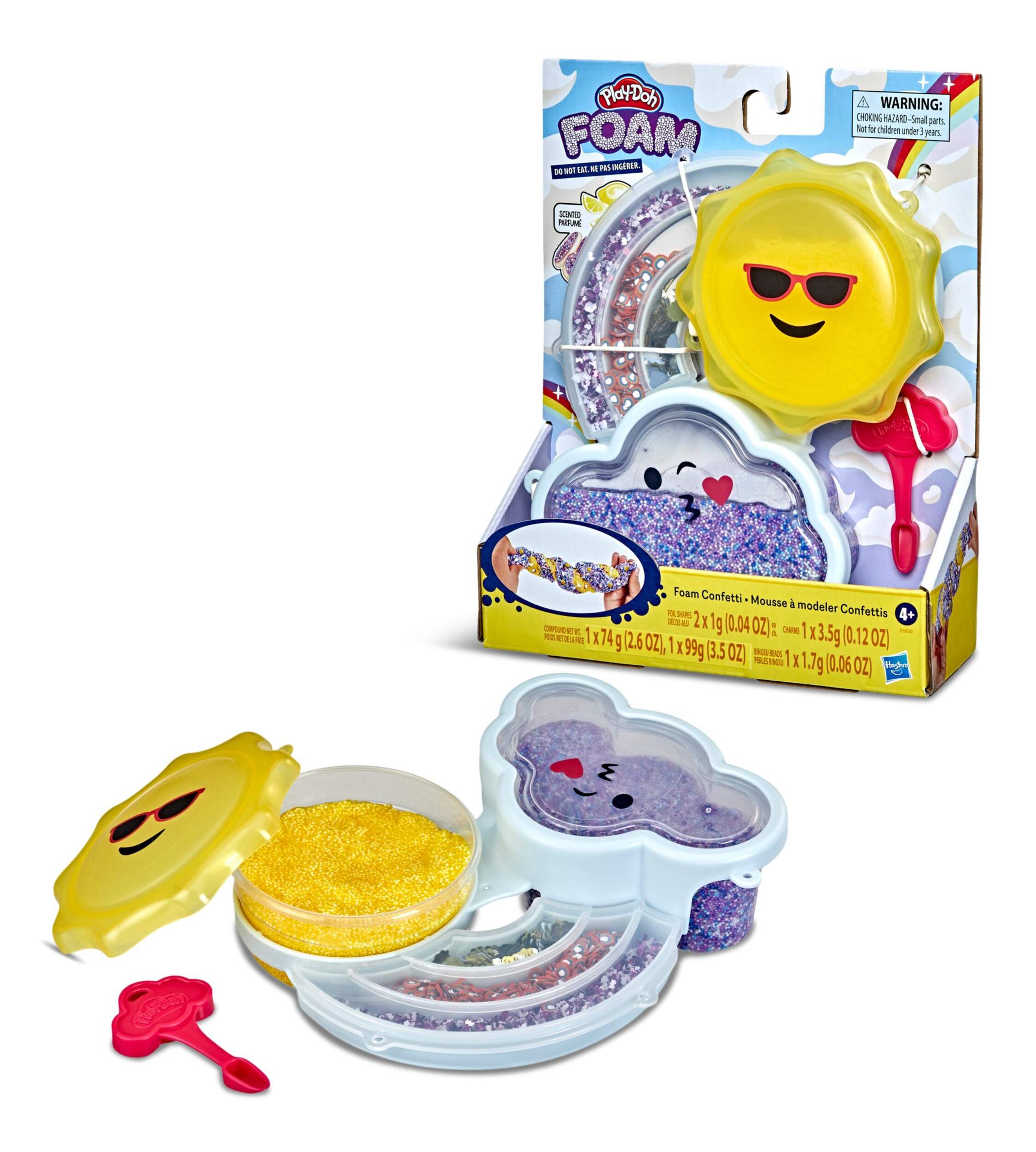 Play-Doh Foam Confetti, Ages 4+, Scented Composite_or_Mixed