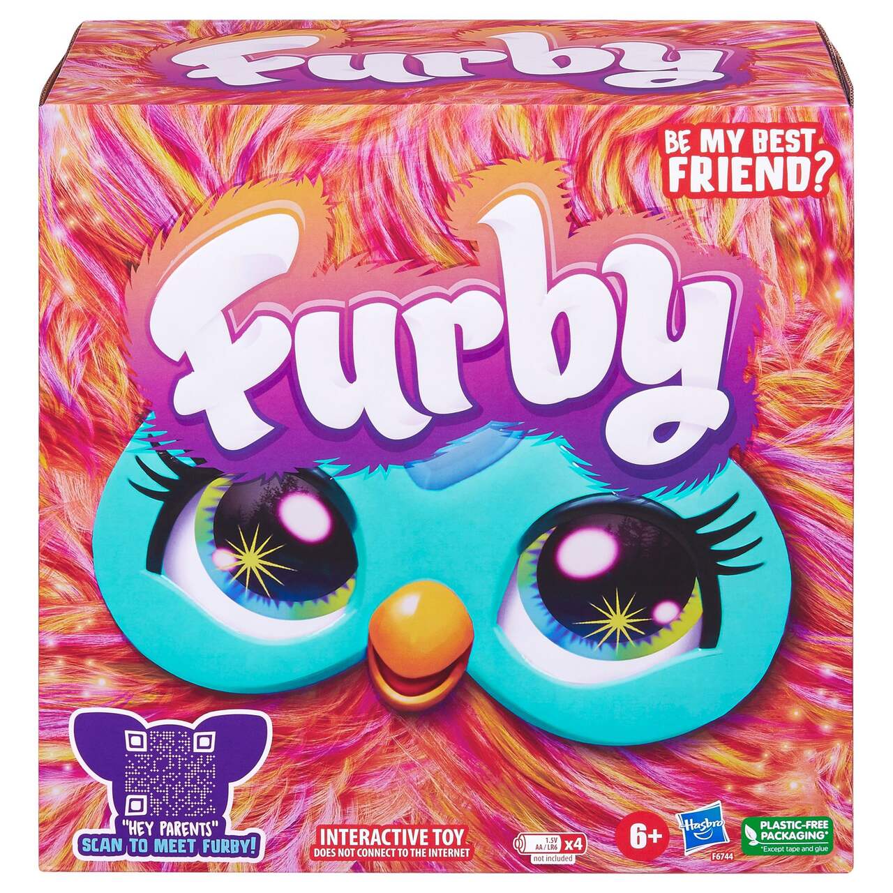 Furby Pink Cubes Boom Plush Toy