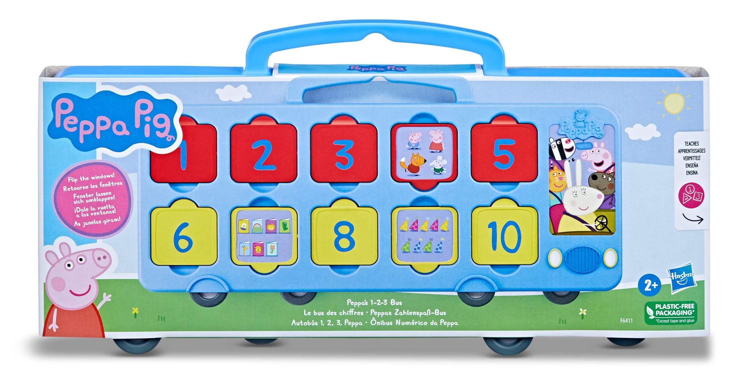 Peppa Pig Learn with Peppa Bus Front_Flat
