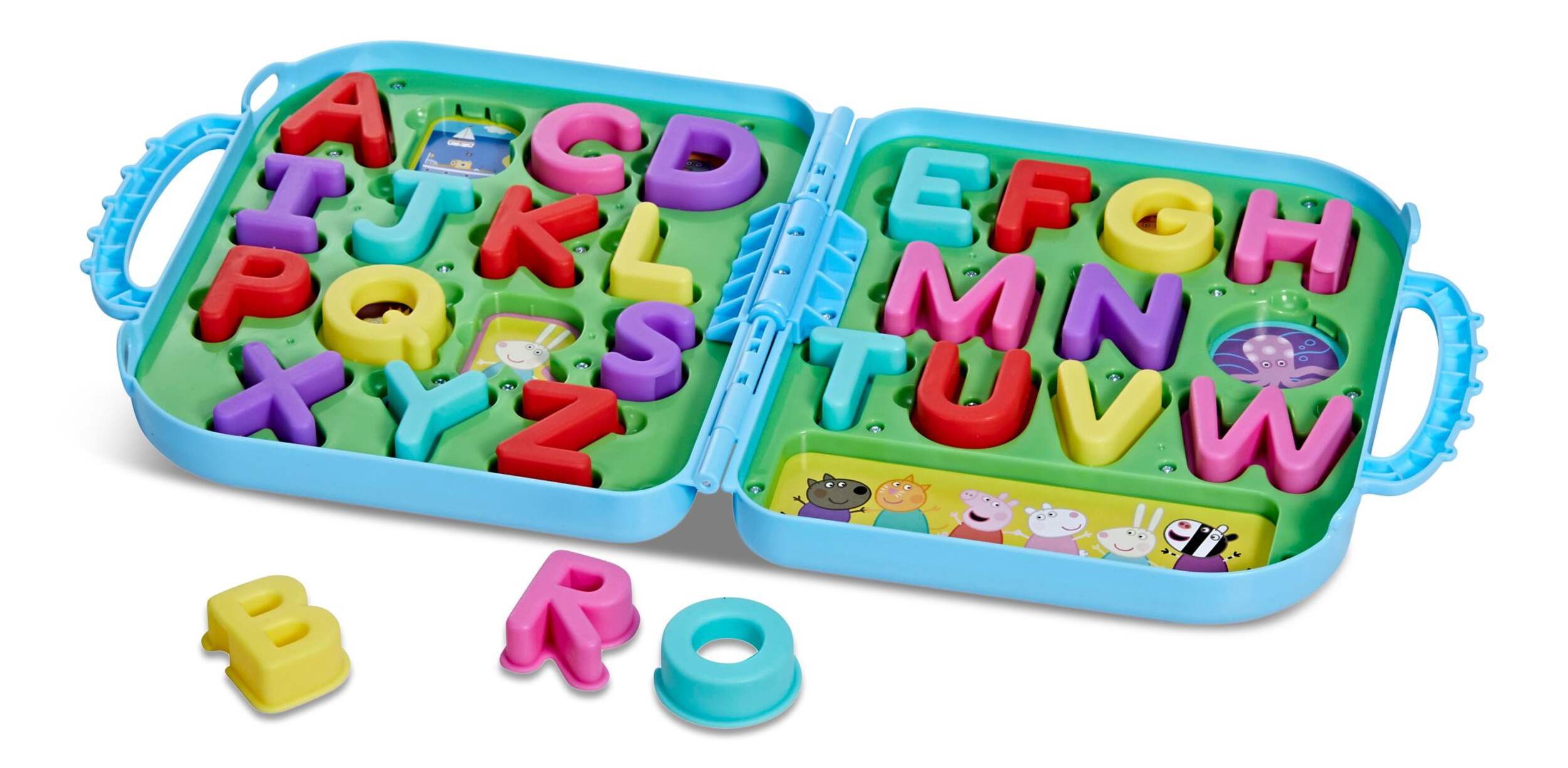 Peppa Pig Learn with Peppa Letters Case, English, Ages 3+ Front_Three_Fourths_Angled_Left