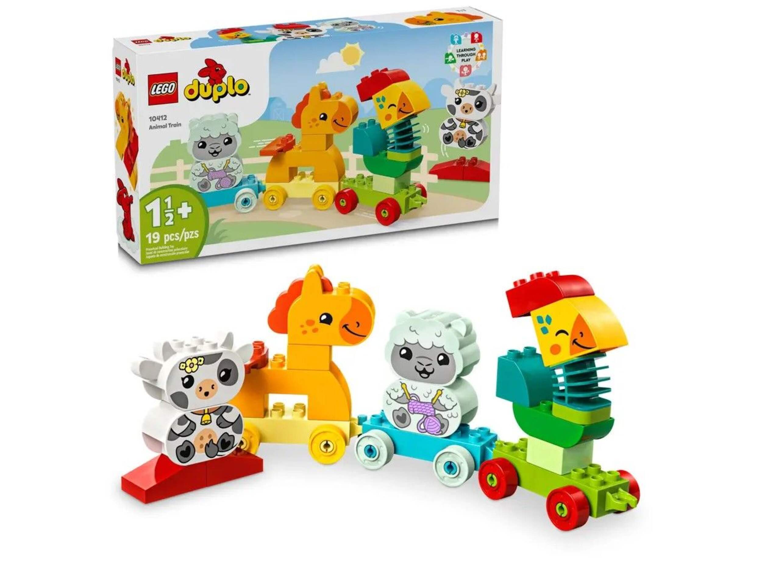 LEGO® DUPLO® My First Animal Train - 10412, 19-pcs, Ages 1+ Composite_or_Mixed