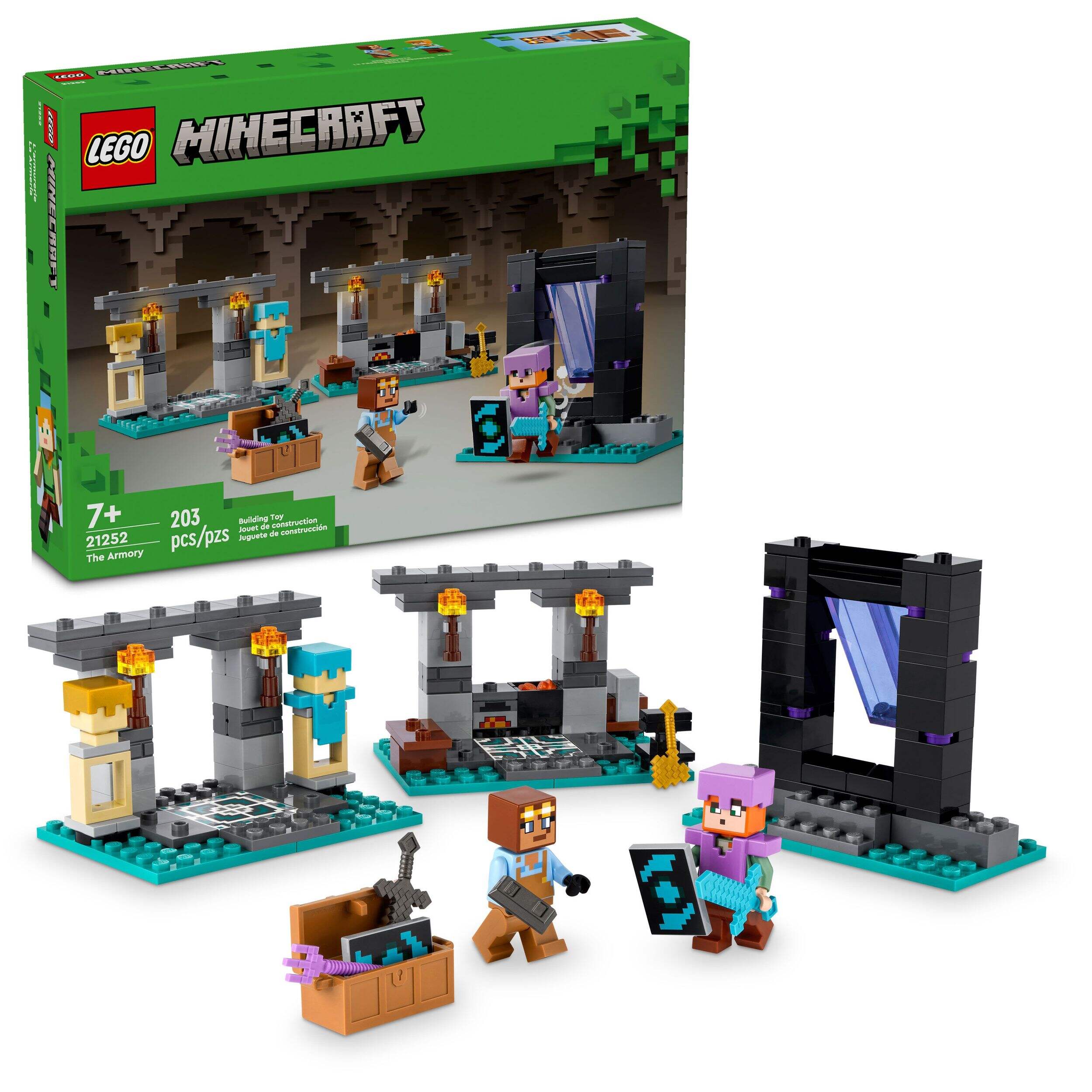 LEGO® Minecraft® The Armory - 21252, 203-pcs, Ages 7+ Composite_or_Mixed