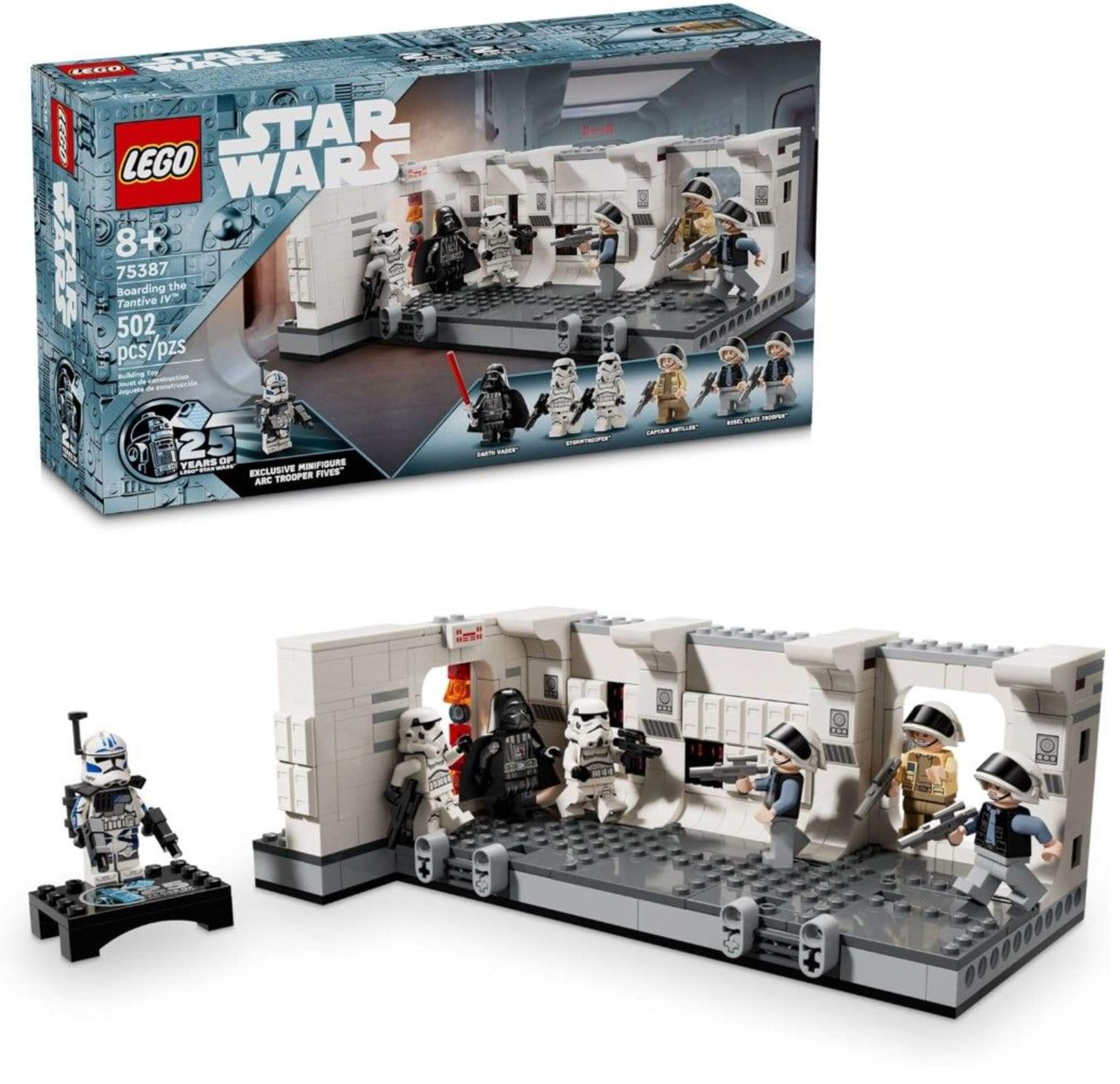 Embarquement à bord du Tantive IV LEGO Star Wars, 75387, 502 pcs, 8 ans et plus Composite_or_Mixed