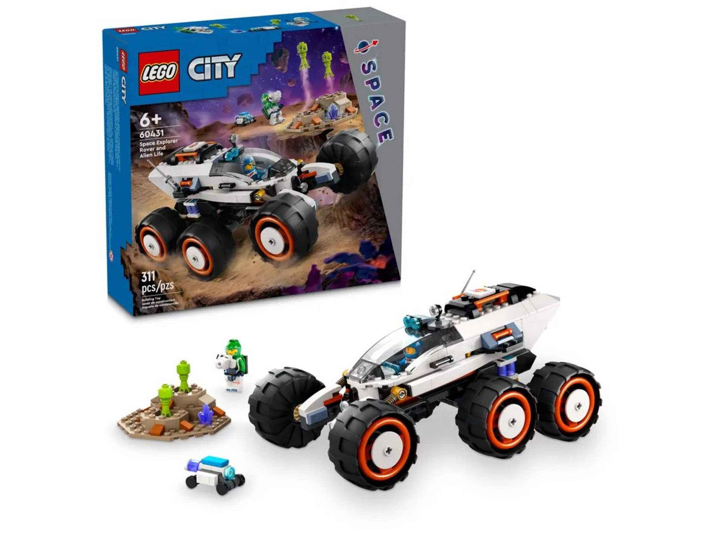LEGO® City Space Explorer Rover and Alien Life - 60431, 311-pc, Ages 6+ Composite_or_Mixed