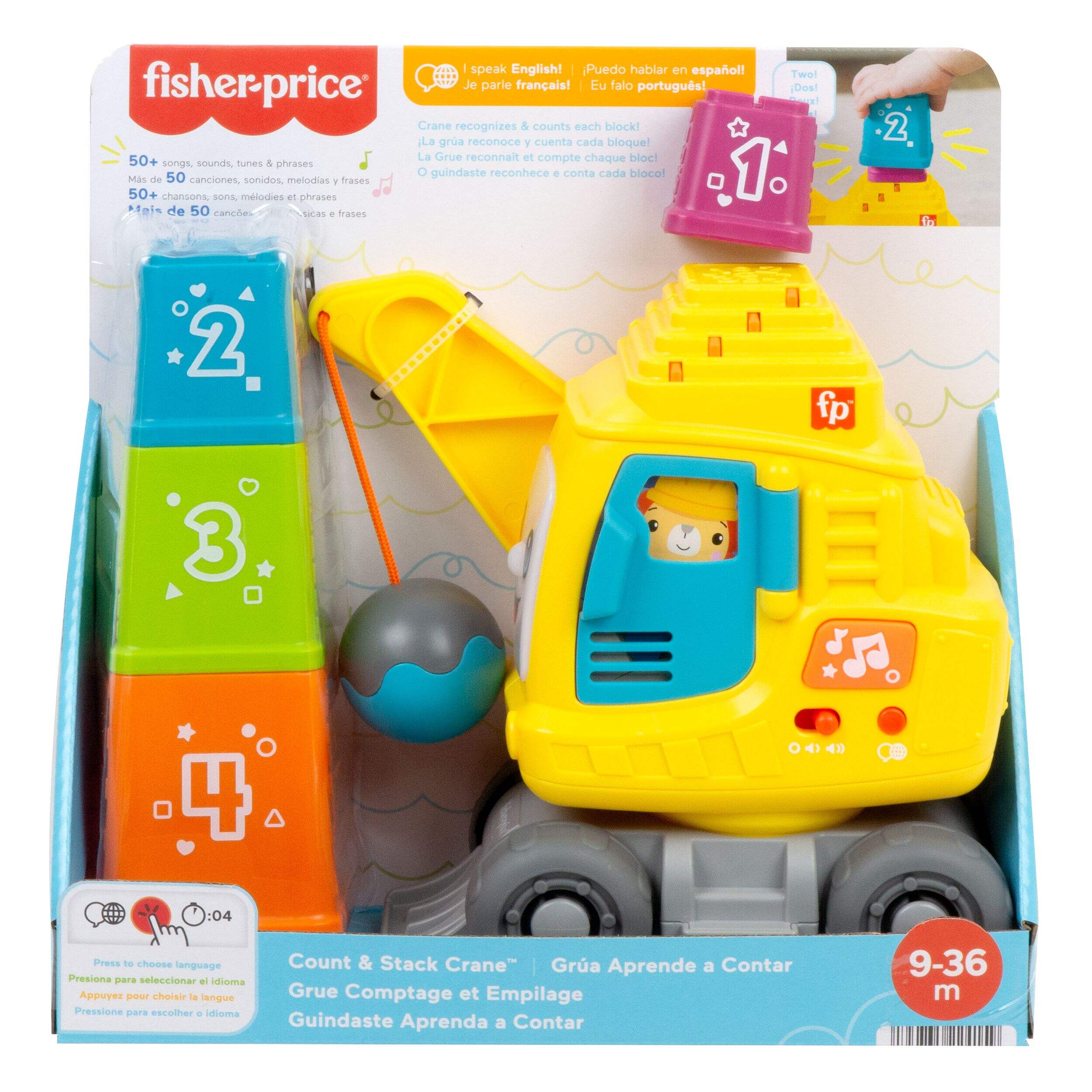 Fisher-Price® Count & Stack Crane™ for Babies & Toddlers Front_Flat