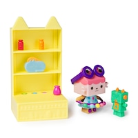 Gabby’s Dollhouse, Celebration Series Baby Box Cat Bobble Figure with Dollhouse, Kids Toys for Ages 3 and Up