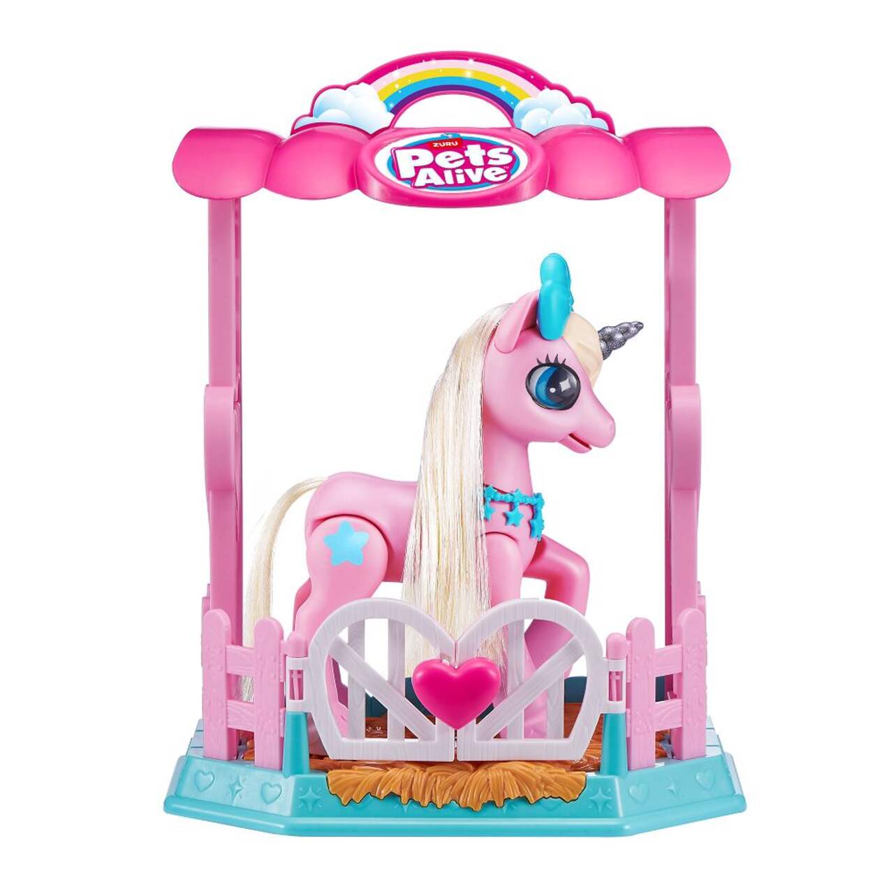 ZURU Pets Alive My Magical Unicorn & Stable Interactive Toy