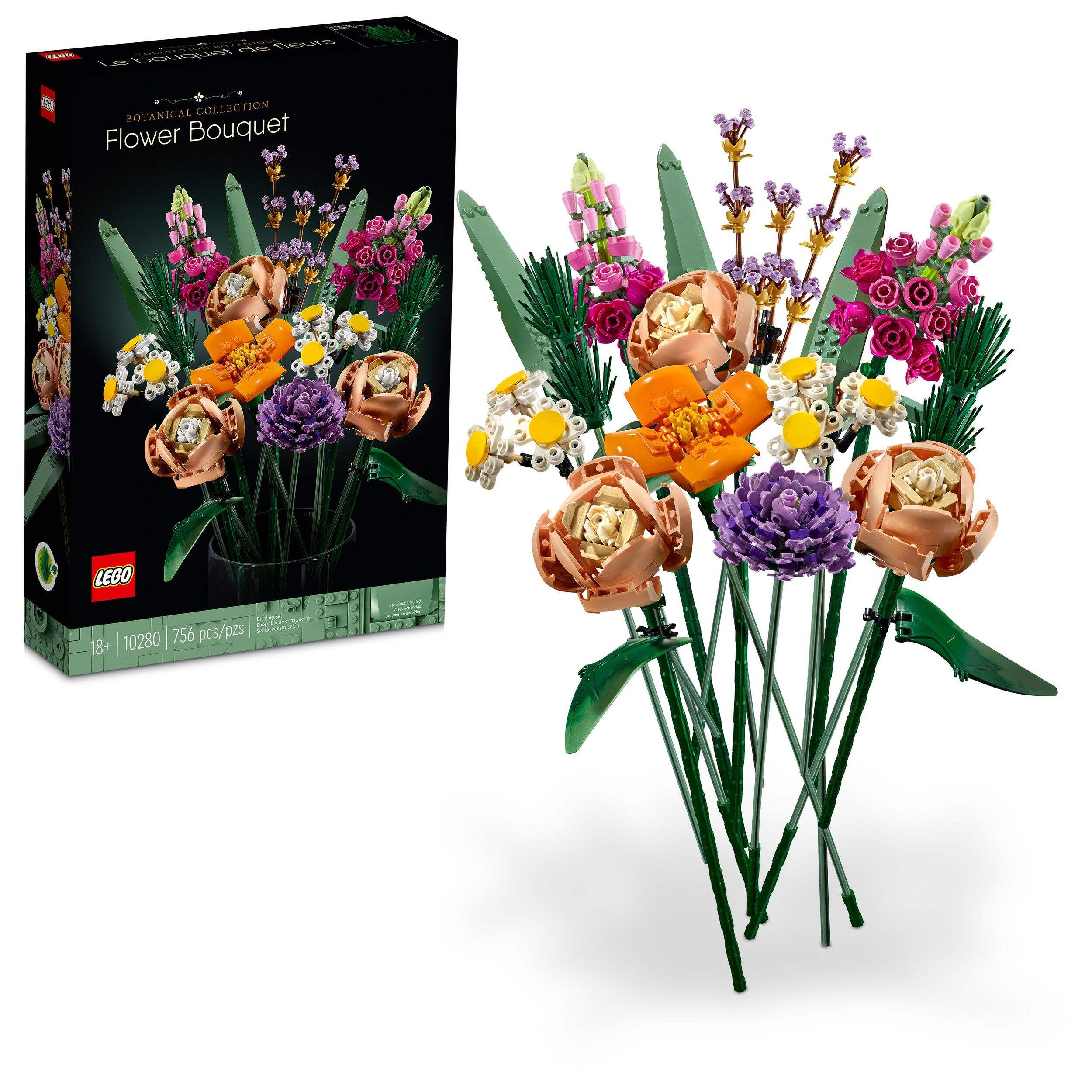 LEGO® The Botanical Collection Flower Bouquet Building Set - 10280, 756-pcs, Ages 18+ Composite_or_Mixed