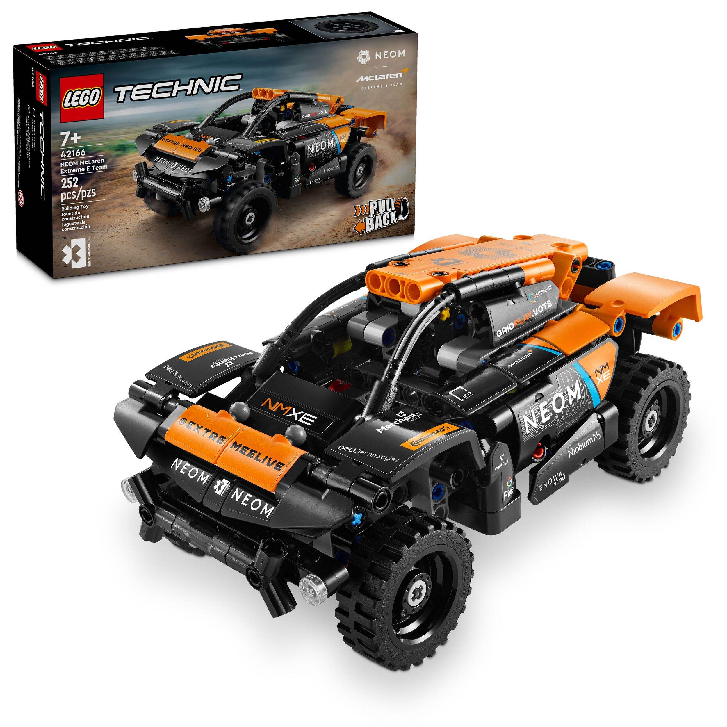LEGO® Technic™ NEOM McLaren Extreme E Race Car - 42166, 252-pcs, Ages 7+ Composite_or_Mixed