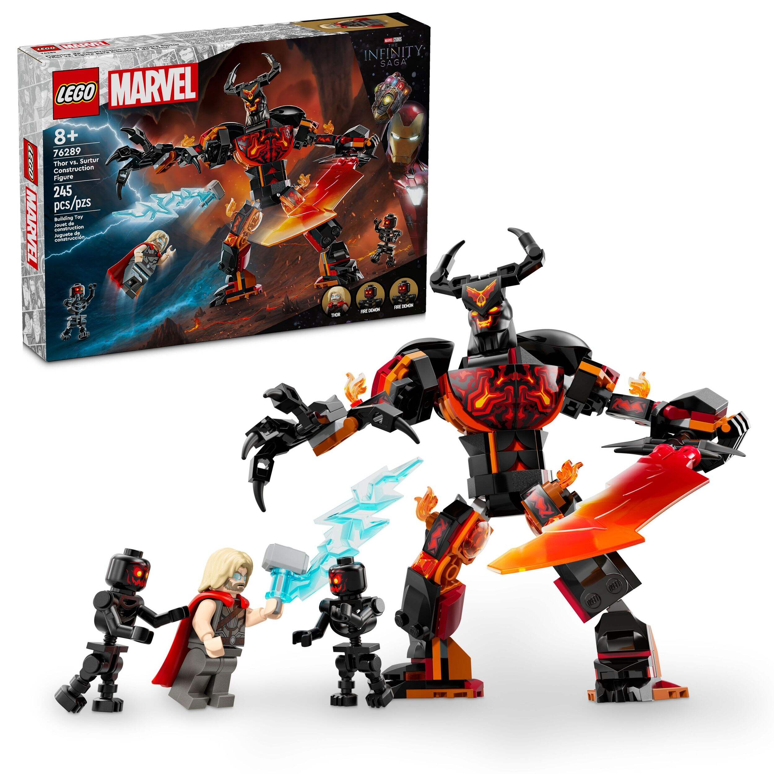 LEGO® Marvel Thor vs. Surtur Construction Figure Set - 76289, 245-pcs, Ages 8+ Composite_or_Mixed
