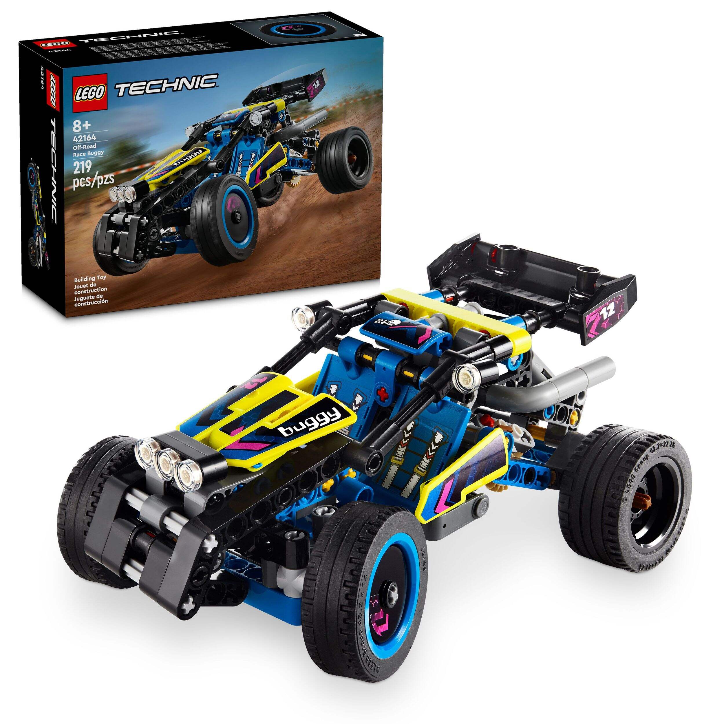 LEGO® Technic™ Off-Road Race Buggy Car Toy - 42164, 219-pcs, Ages 8+ Composite_or_Mixed