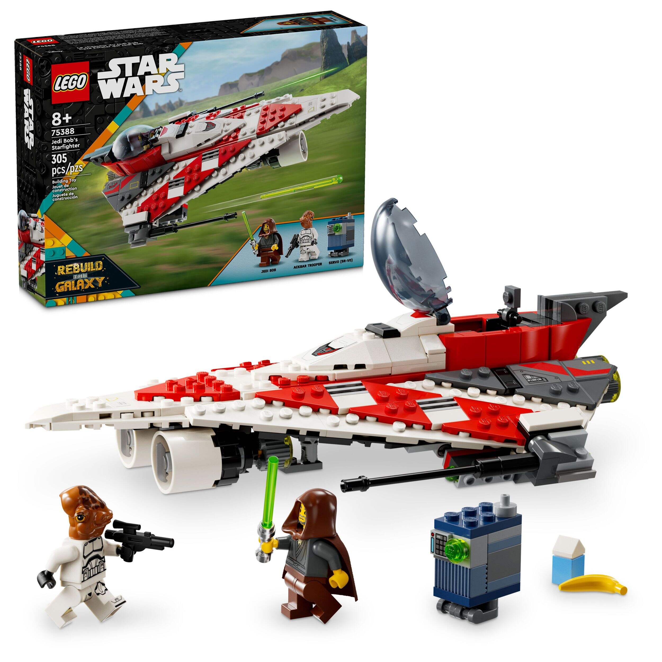 LEGO® Star Wars™ Jedi Bob’s Starfighter Building Toy Set, 305-pc Composite_or_Mixed
