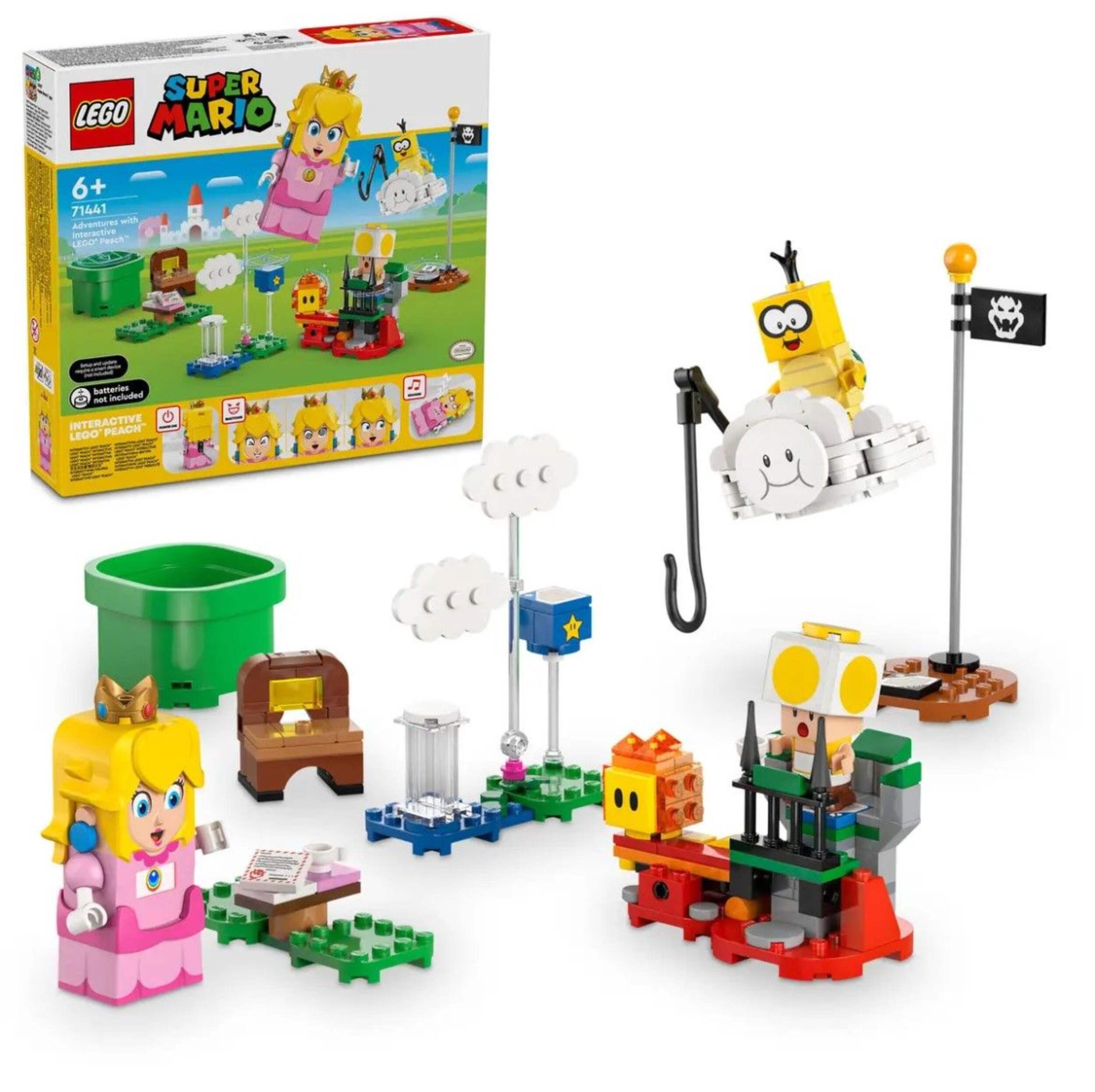 LEGO® Super Mario™ Adventures with Interactive LEGO® Peach™ Princess Toy - 71441, 208-pcs, Ages 6+ Composite_or_Mixed