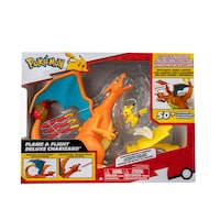 Pokémon Flame & Flight Deluxe Charizard Figure with 2-in Pikachu Figure Front_Flat