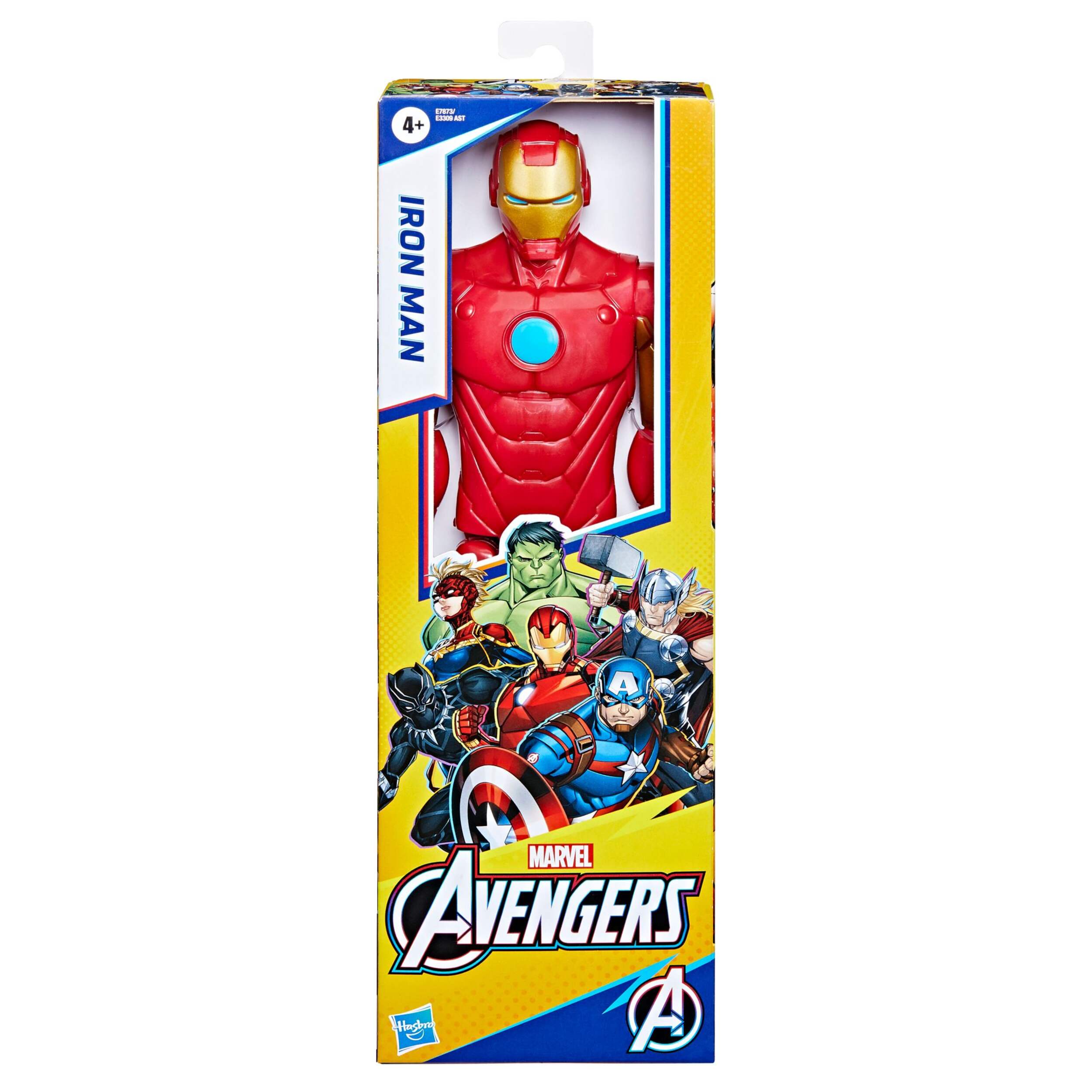Figurine d'action Iron Man de la série Marvel Avengers Titan Hero, 12 po, 4 ans et + Front_Flat