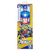 Marvel Avengers Titan Hero Series Captain America Action Figure, 12-in Toy, Ages 4+ Front_Flat