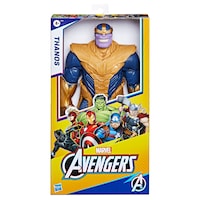 Marvel Avengers Titan Hero Series Blast Gear Deluxe Thanos Action Figure, 12-in Toy Front_Elevated