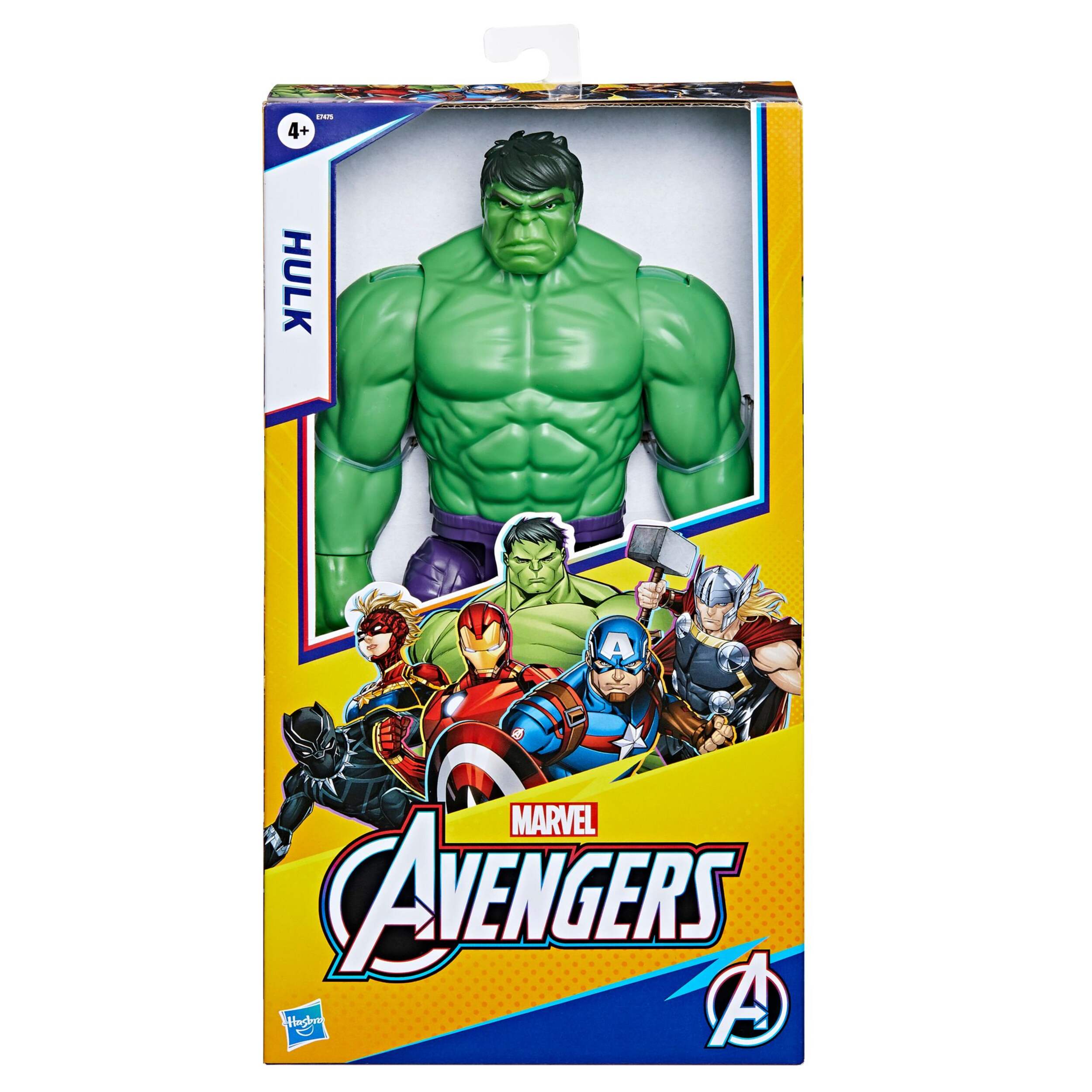 Figurine Hulk de luxe de la série Titan Hero Blast Gear Marvel Avengers, 12 po Front_Flat