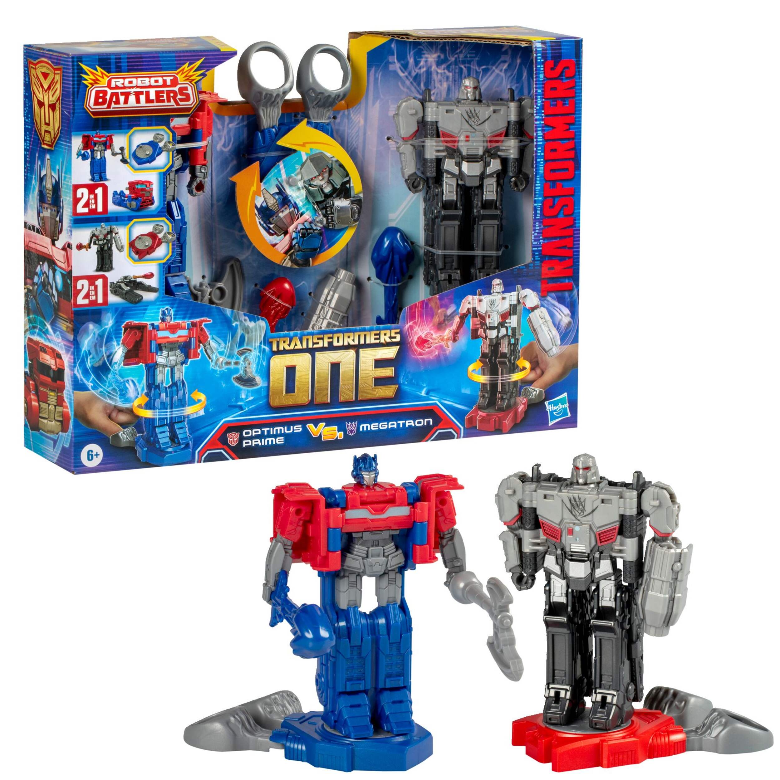 Transformers One Robot Battlers Action Figures for Kids, 4.5-in, Ages 6+, 2-pk Composite_or_Mixed