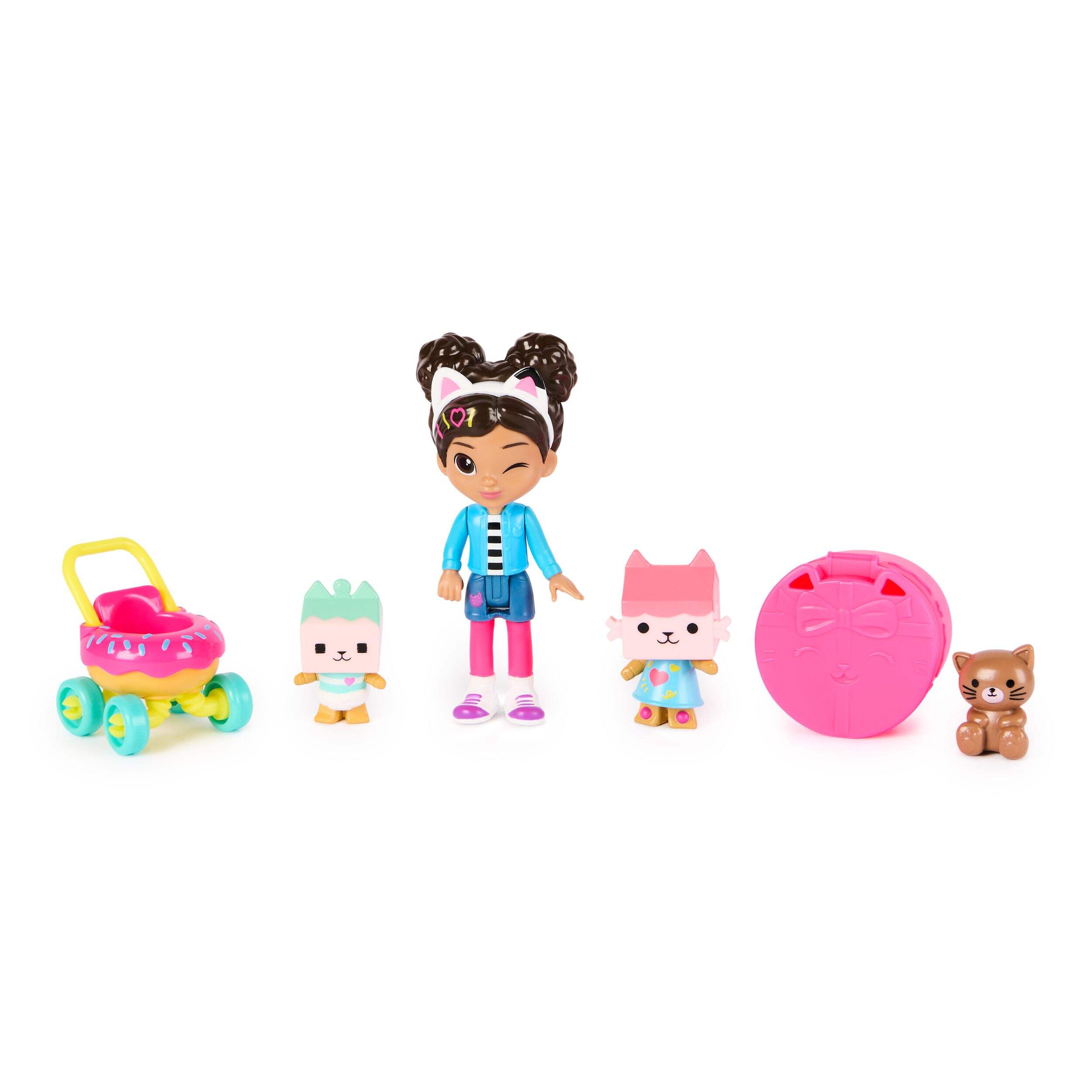 Gabby's Dollhouse Gabby's Kitty Care Figure Set, Surprise Accessory Front_Flat