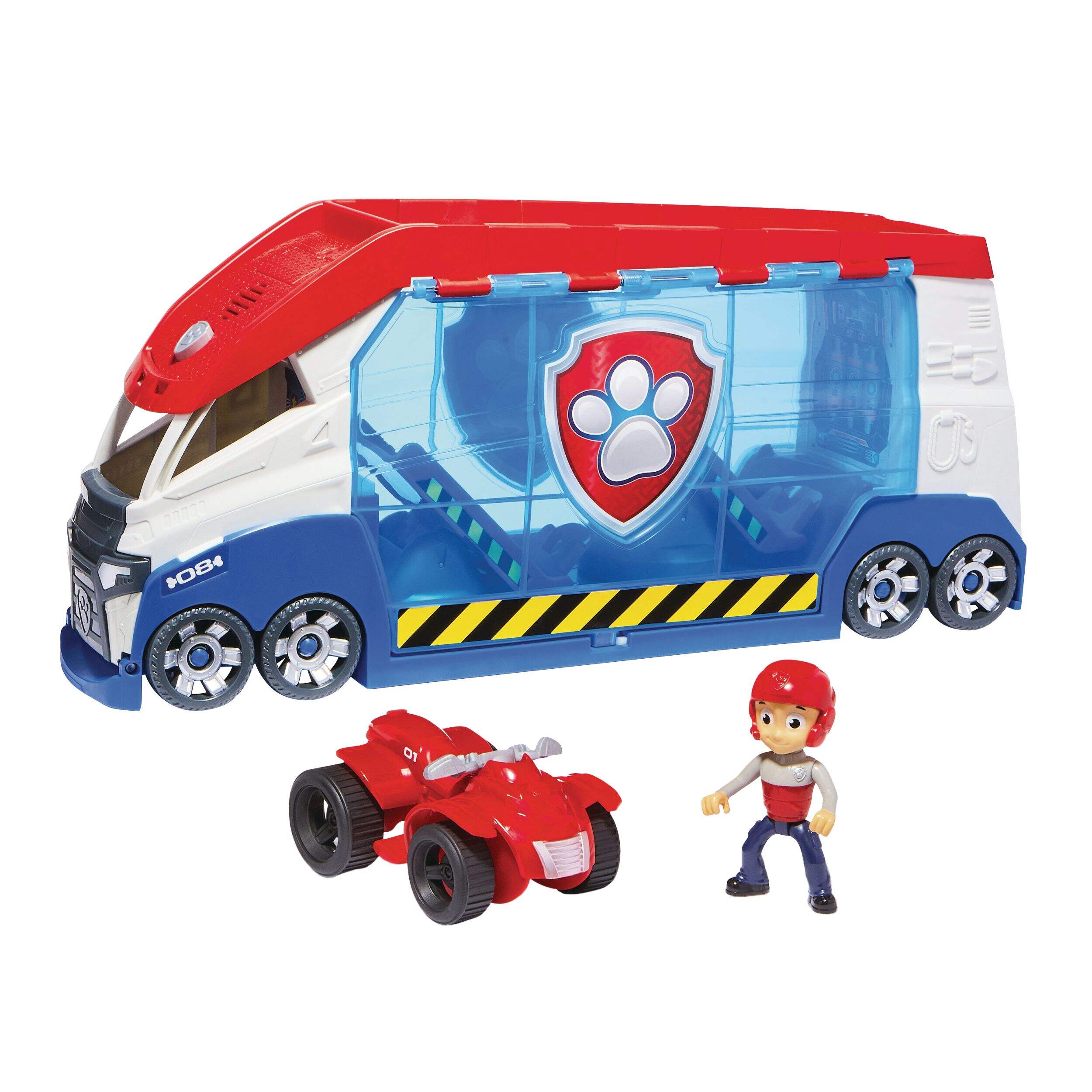 PAW Patrol Launch & Rescue Transforming Patroller Vehicle with Action Figure & Toy Car, Ages 3+ Front_Three_Fourths_Angled_Right