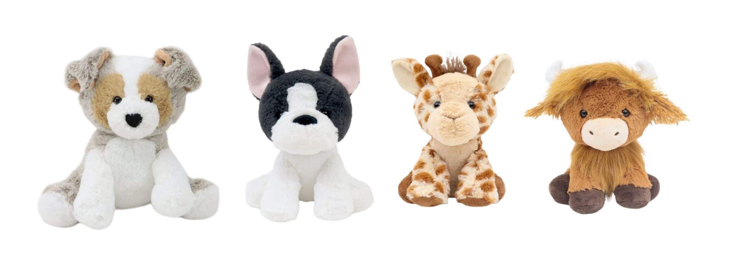 Plush Pals Huggable Stuffed Animal Toys, Assorted, 8-in Front_Elevated