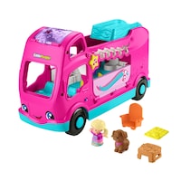 Fisher-Price® Little People® Barbie Dream Camper RV Playset with Music Lights & 2 Figures Front_Three_Fourths_Angled_Left