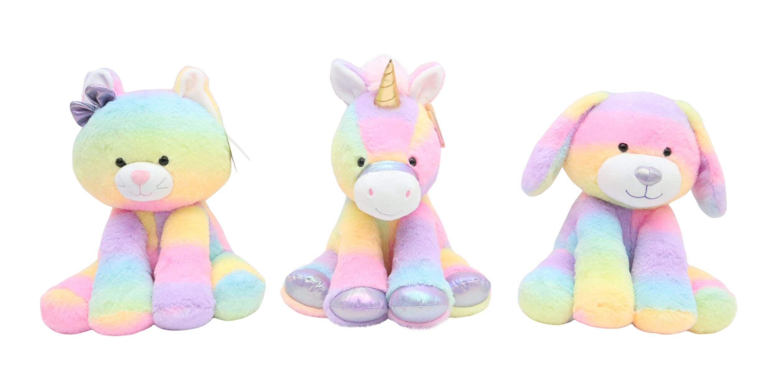 Jouet en peluche Rainbow Buddies, 10 po, varié, de collection Front_Flat