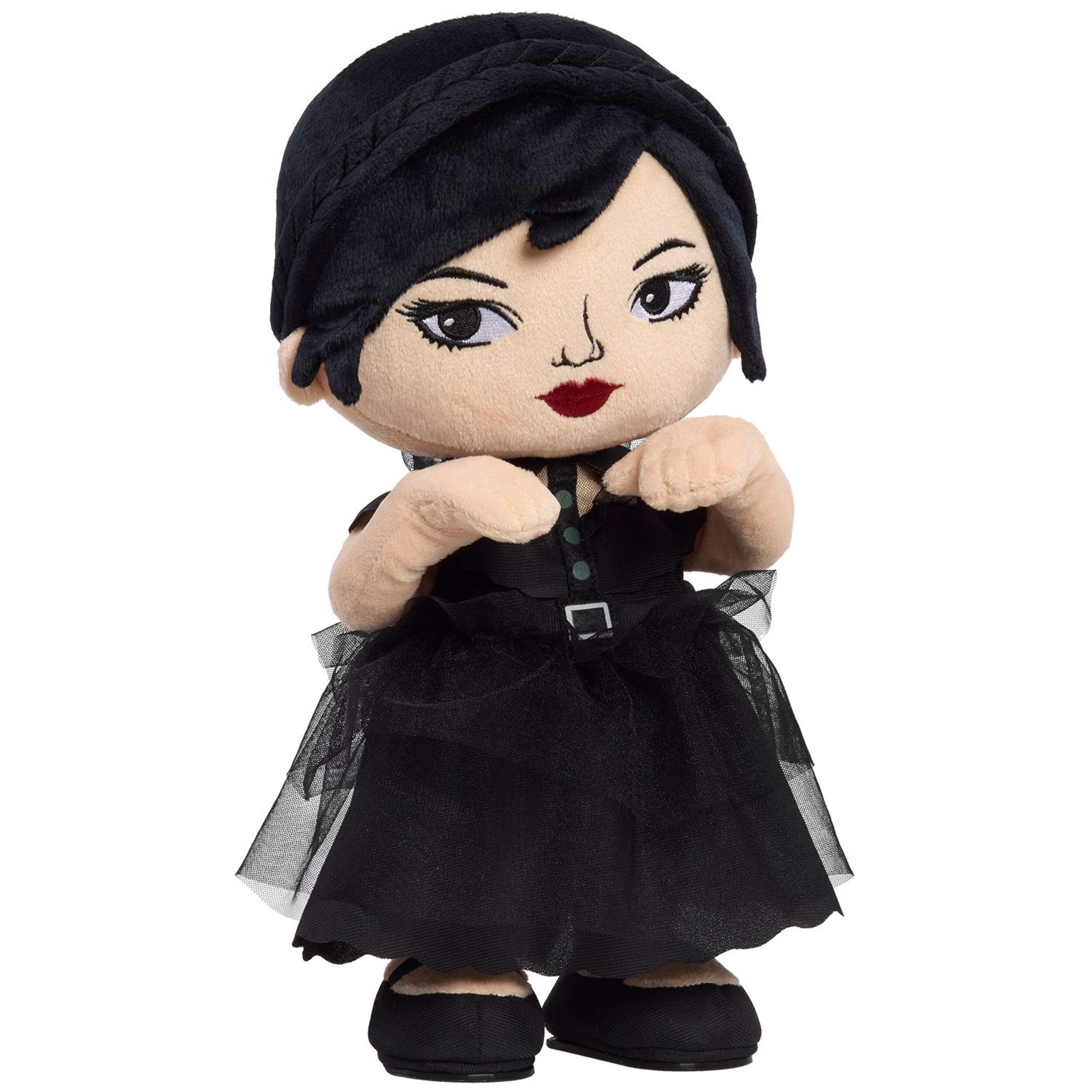 NETFLIX Wednesday Addams Dancing Plush Doll, 12.5-in Front_Angled_Right