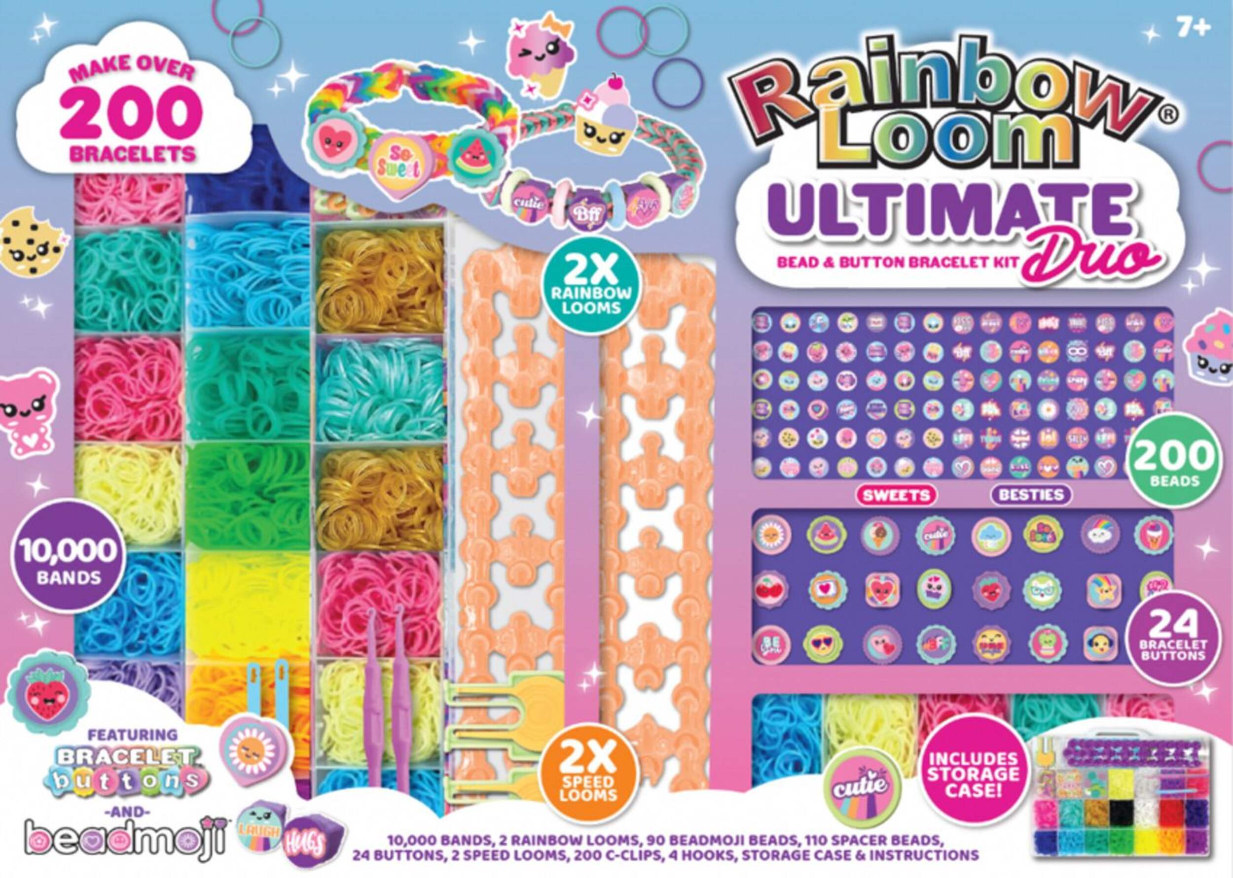 Rainbow Loom Ultimate Duo Bead & Button Bracelet Kit Front_Flat