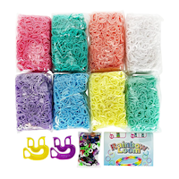 Ensemble de fabrication de bracelets Rainbow Loom Pastel Treasure Box