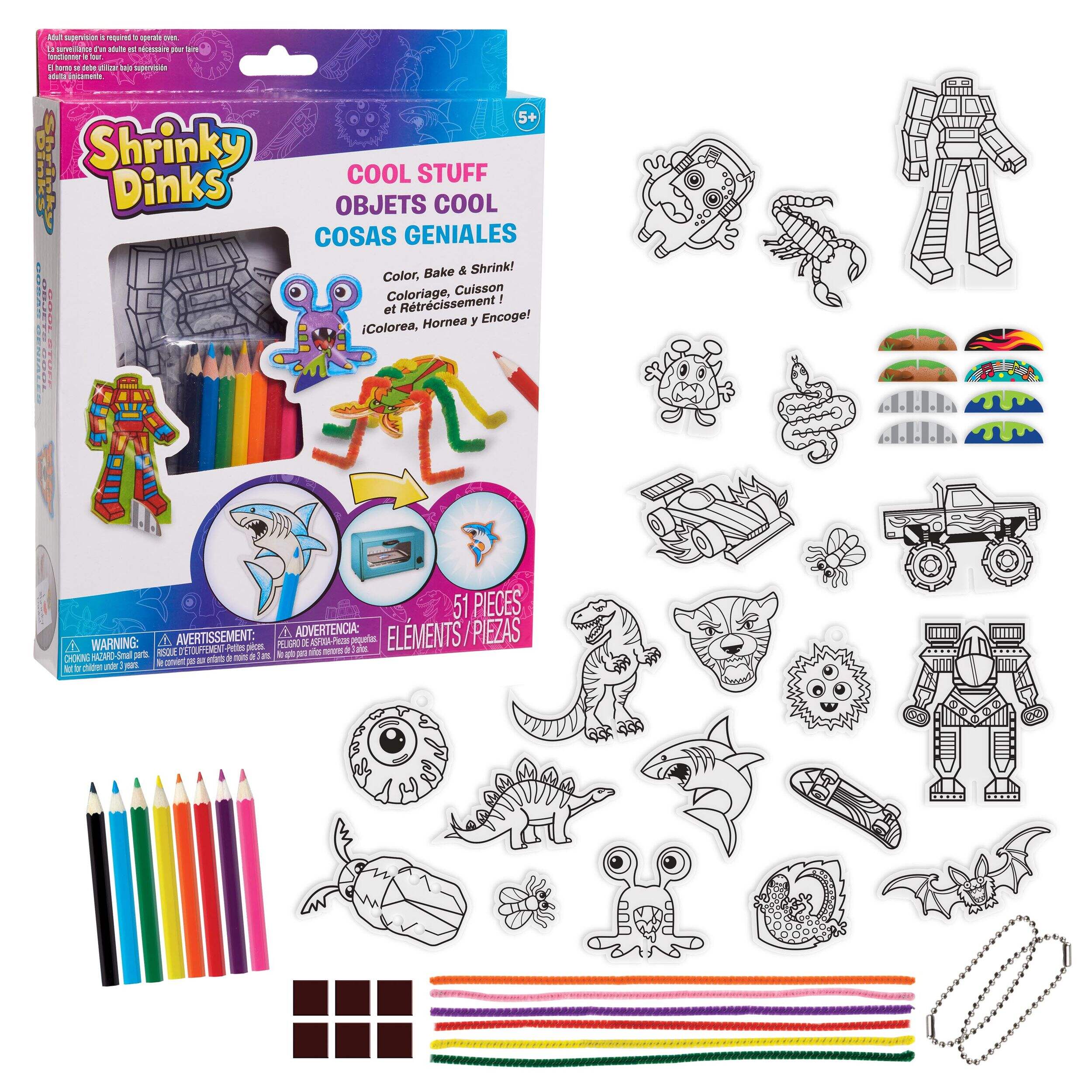 Shrinky Dinks Cool Stuff Activity Set, 51-pc Composite_or_Mixed