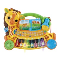 VTech Zoo Jamz Giraffe Piano (French Version), Battery Operated, Microphone included Front_Flat