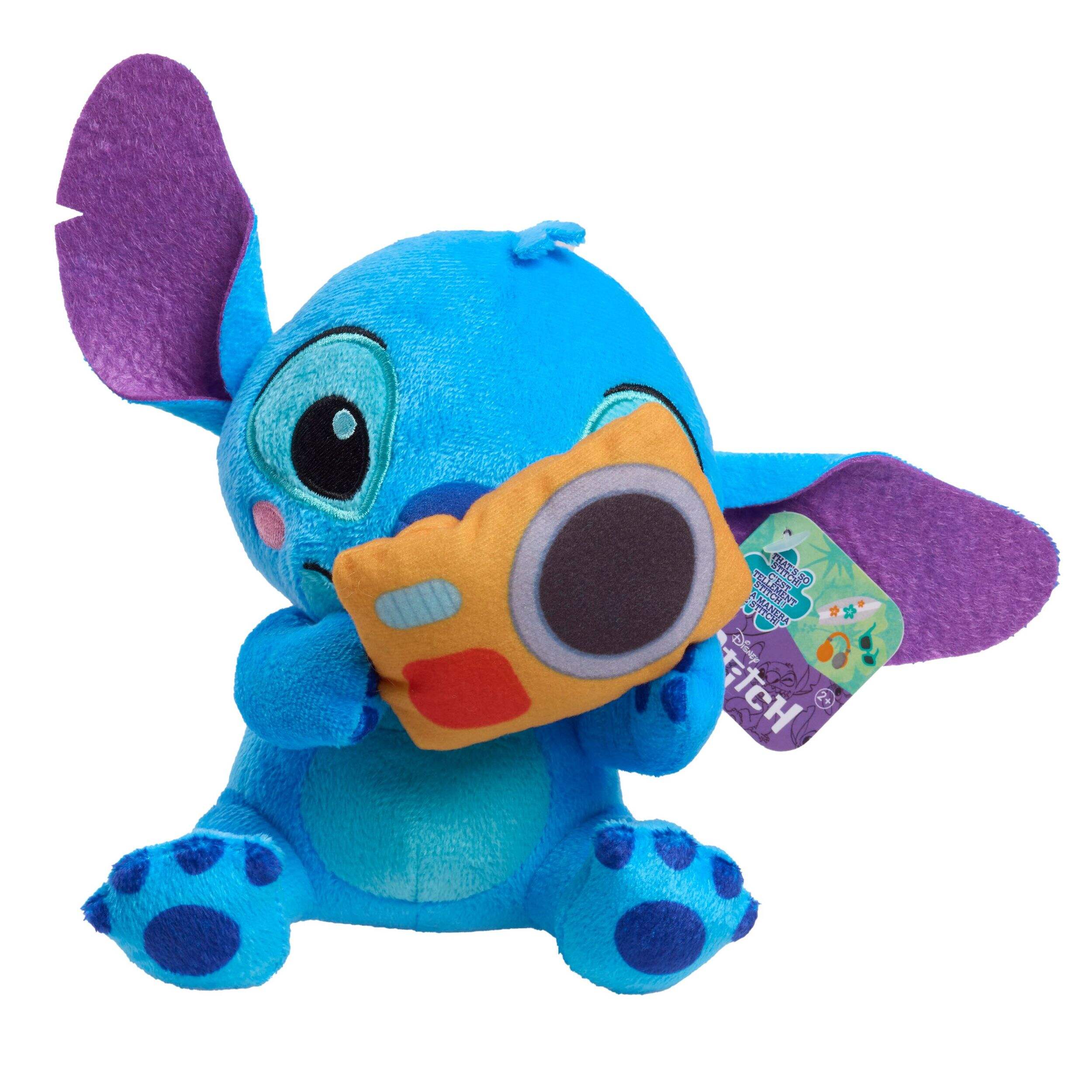 Disney Lilo & Stitch Small Stitch Plush Stuffed Animal Toy,  Assorted, 7-in Front_Flat