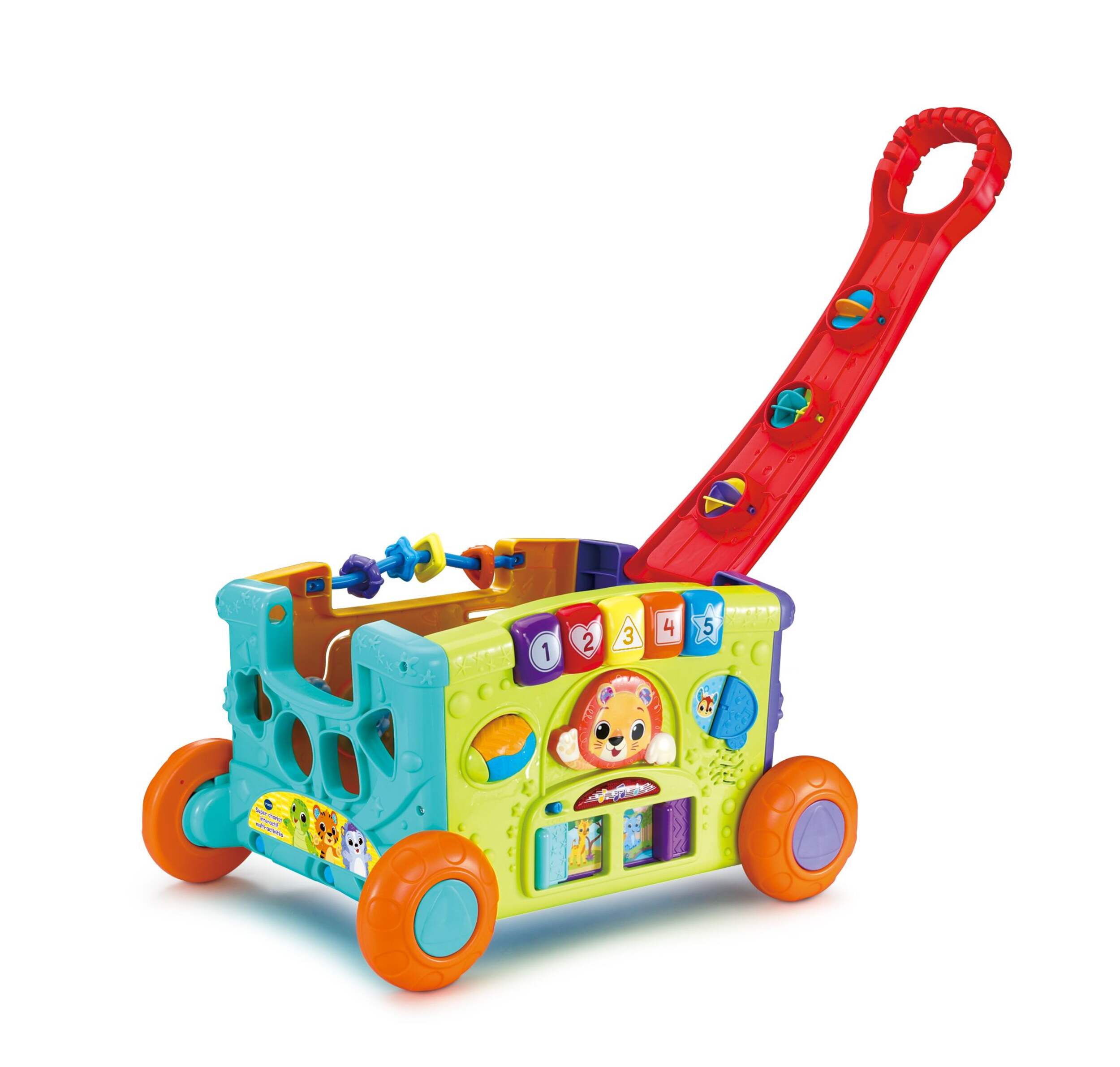 Vtech® Sort & Discover Activity Wagon for Toddlers, French Version Front_Three_Fourths_Angled_Left